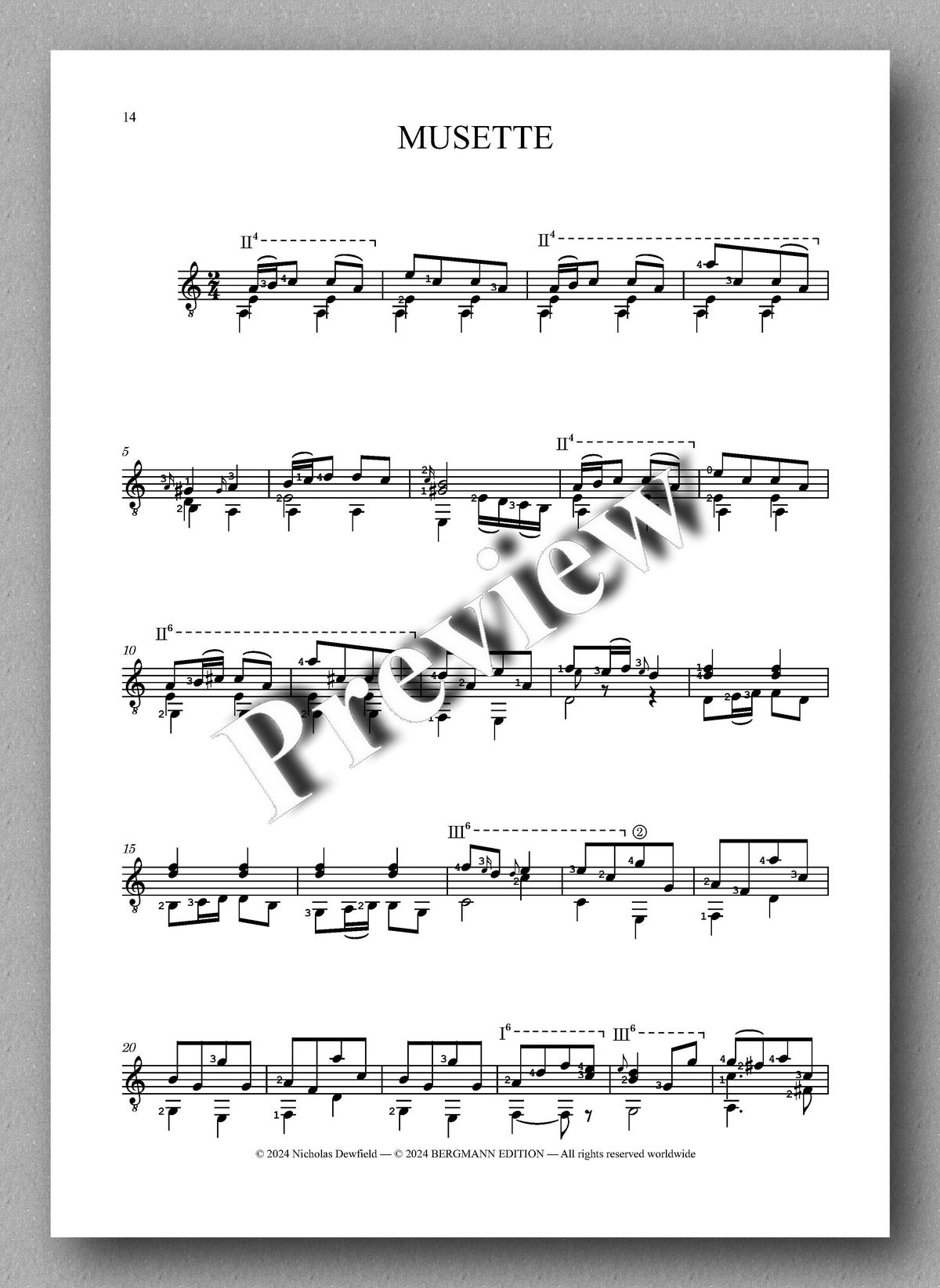Sylvius Leopold Weiss (1687-1750), Sonata No. 29 - preview of the music score 5