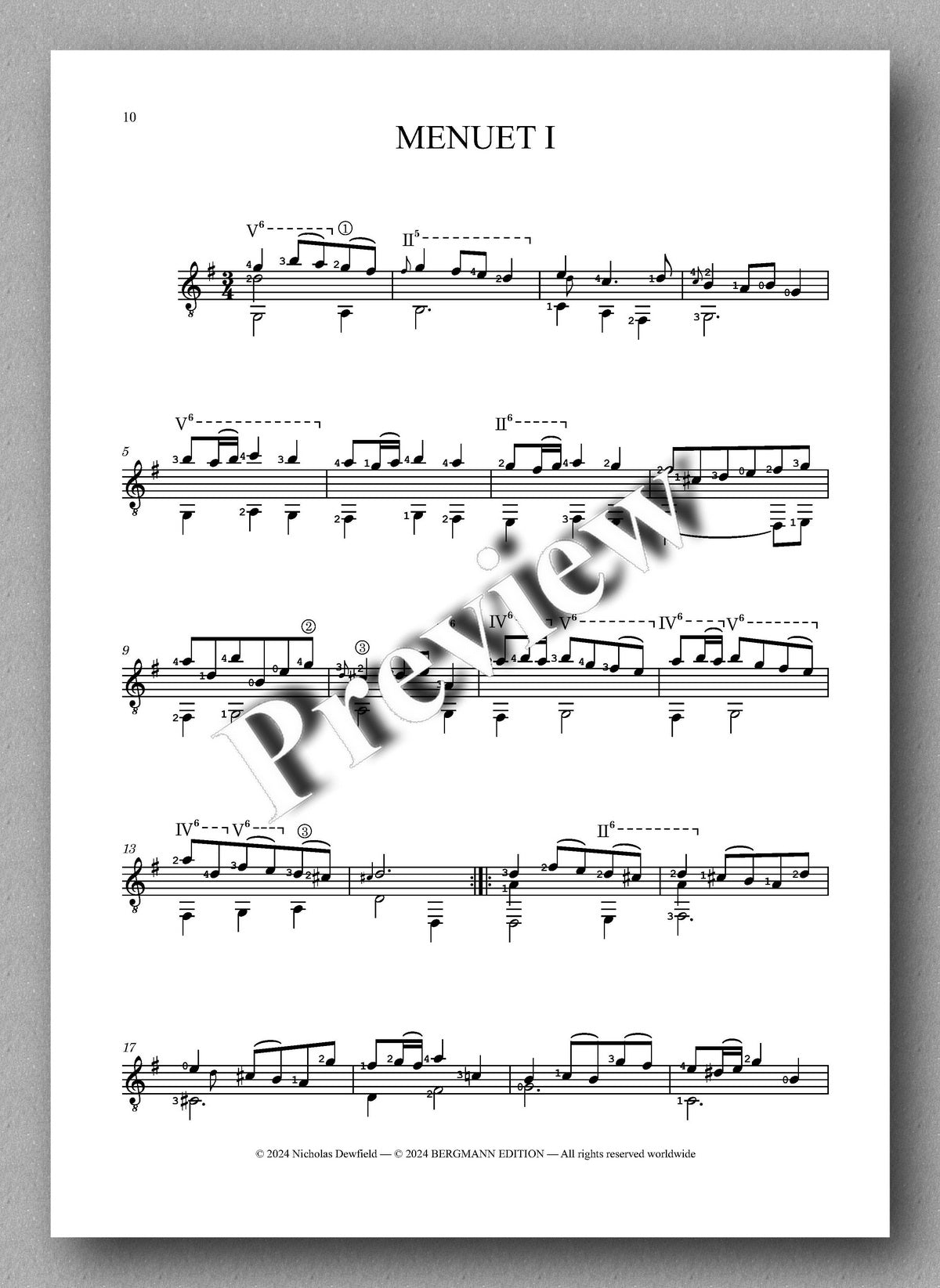 Sylvius Leopold Weiss (1687-1750), Sonata No. 31 - preview of the music score 4