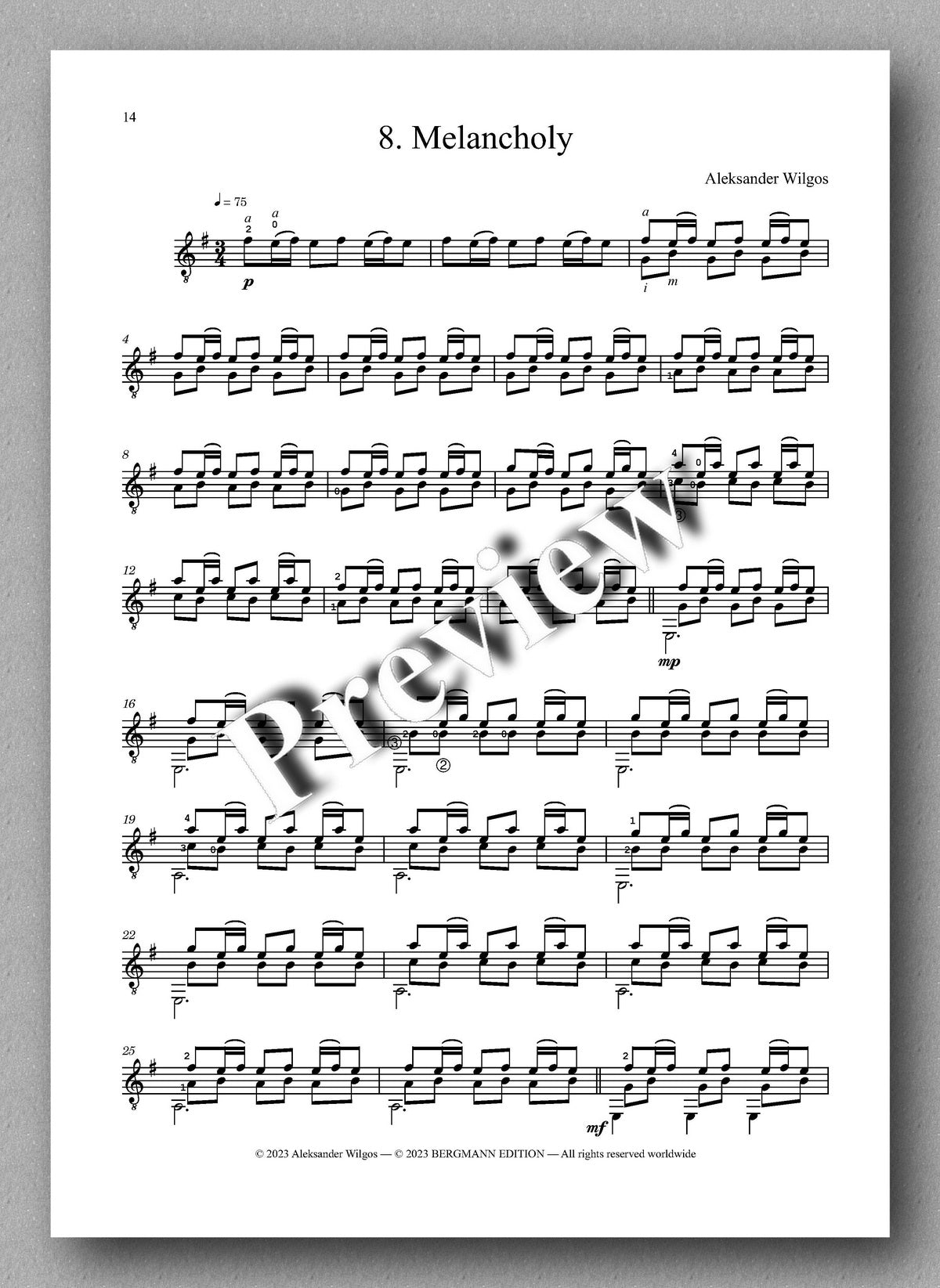 Wilgos, Ten Studies in Minimal-Music Style