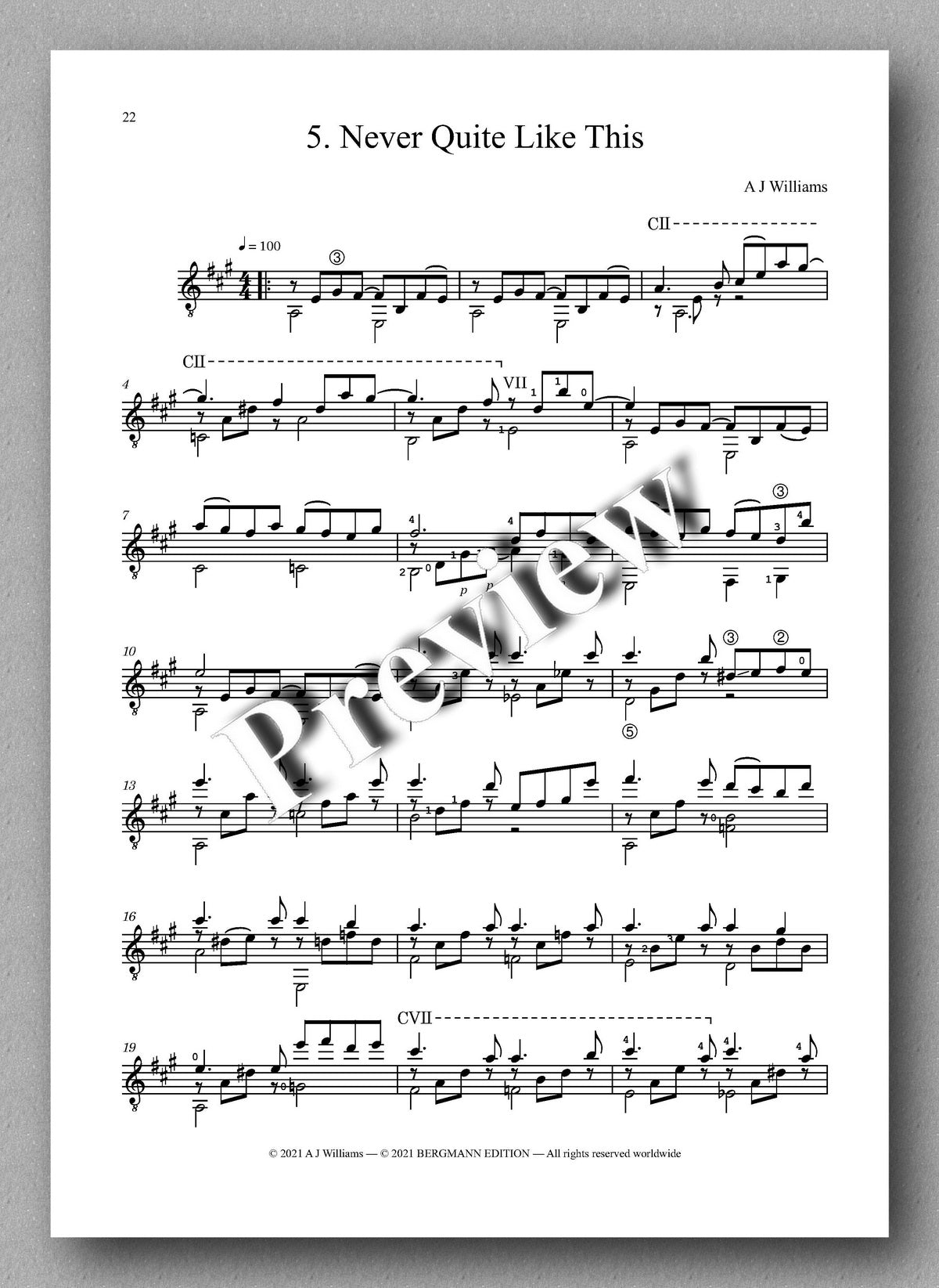 Williams, Complete Works, Volume 2 - music score 3