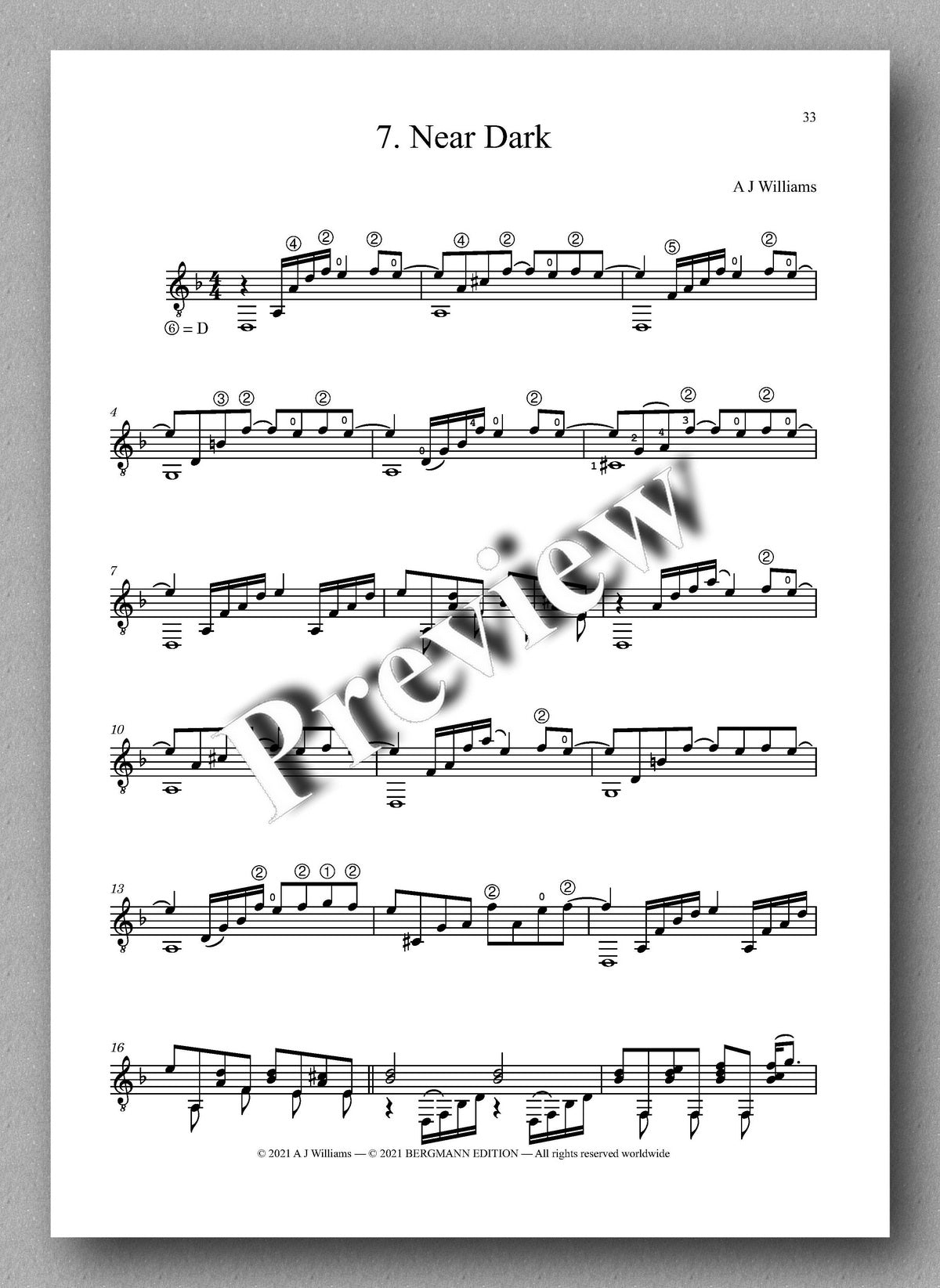 Williams, Complete Works, Volume 2 - music score 4