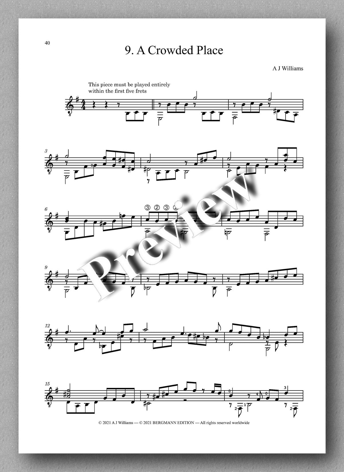 Williams, Complete Works, Volume 2 - music score 5