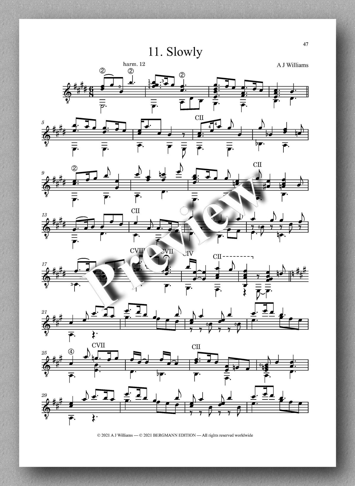 Williams, Complete Works, Volume 2 - music score 6
