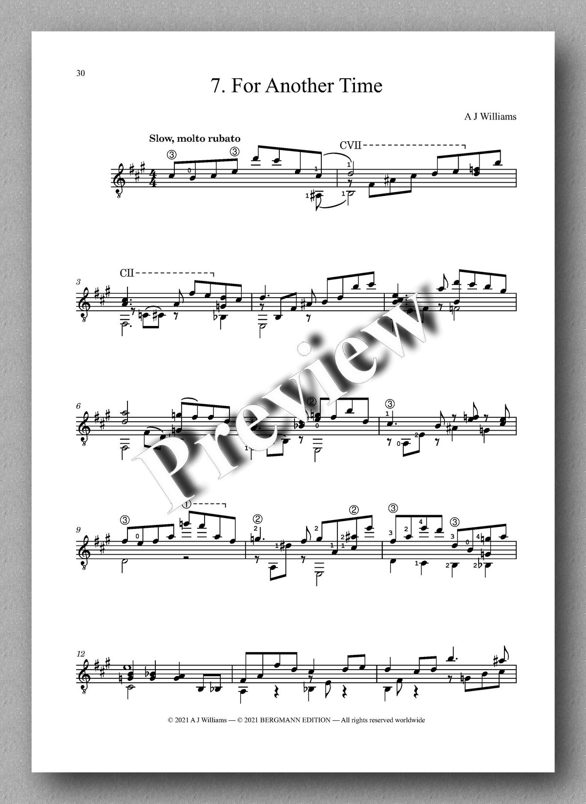 Williams, Complete Works, Volume 3 - music score 4