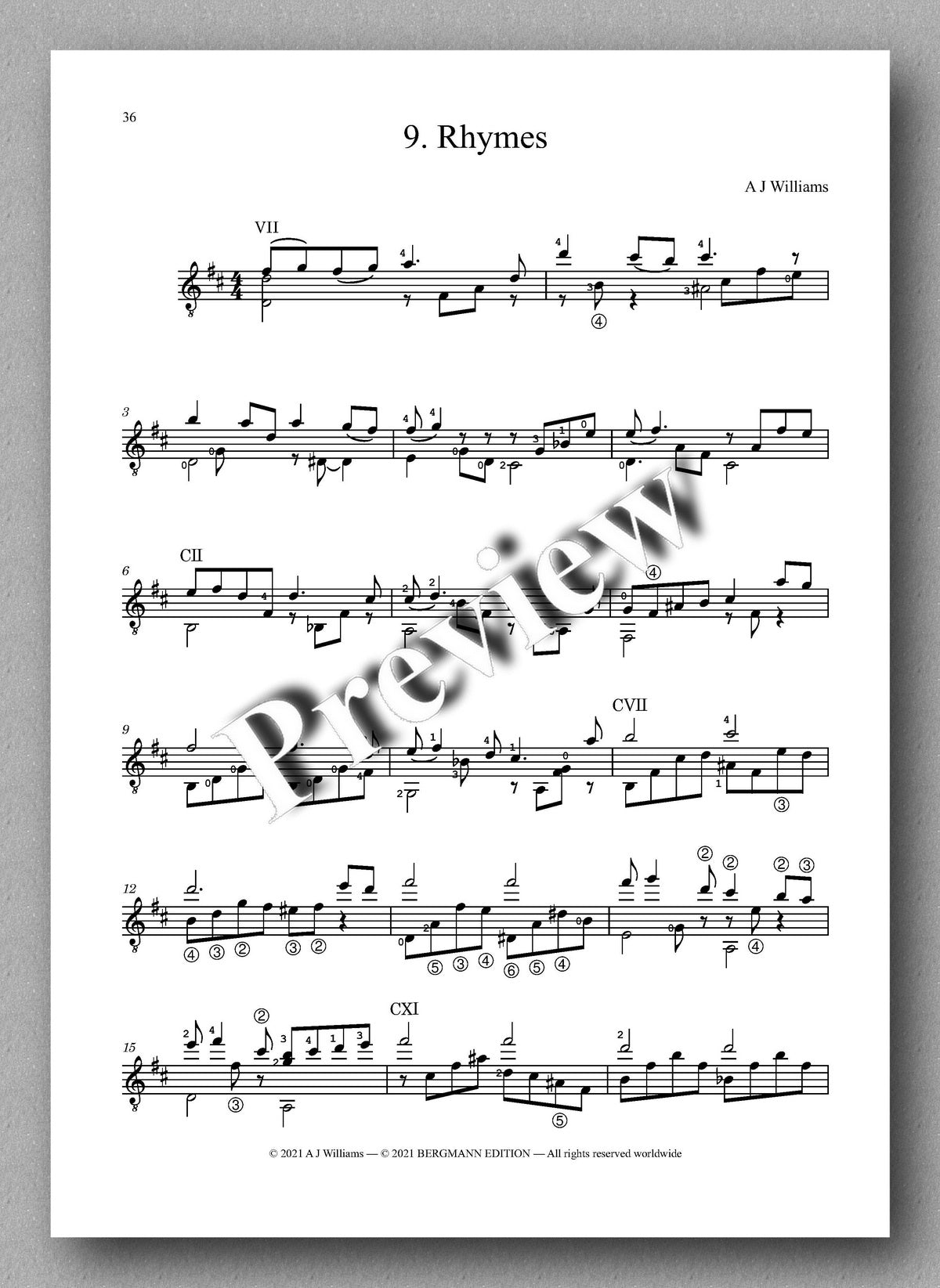 Williams, Complete Works, Volume 3 - music score 5