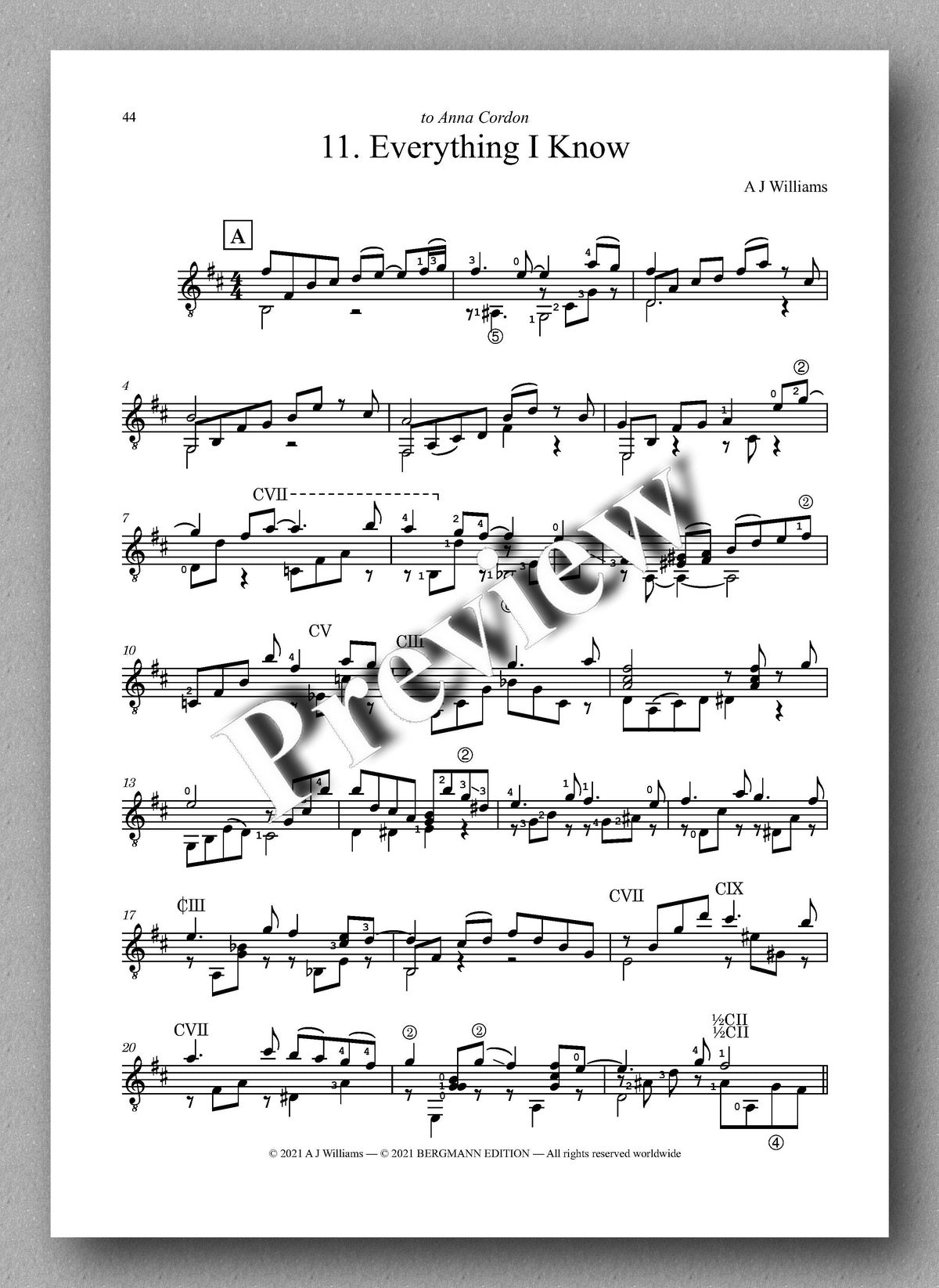 Williams, Complete Works, Volume 3 - music score 6