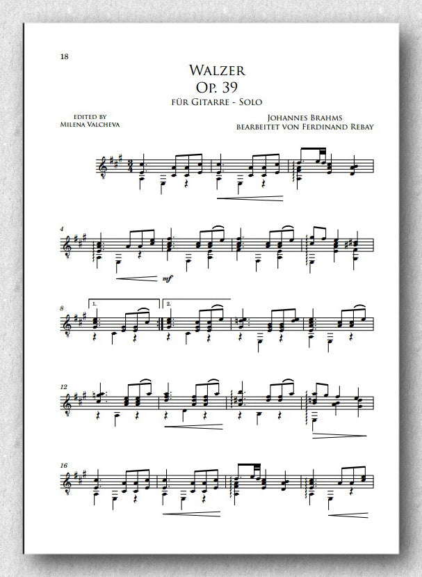 Rebay [050], Transkriptionen von berühmte Werke - preview of the score 2