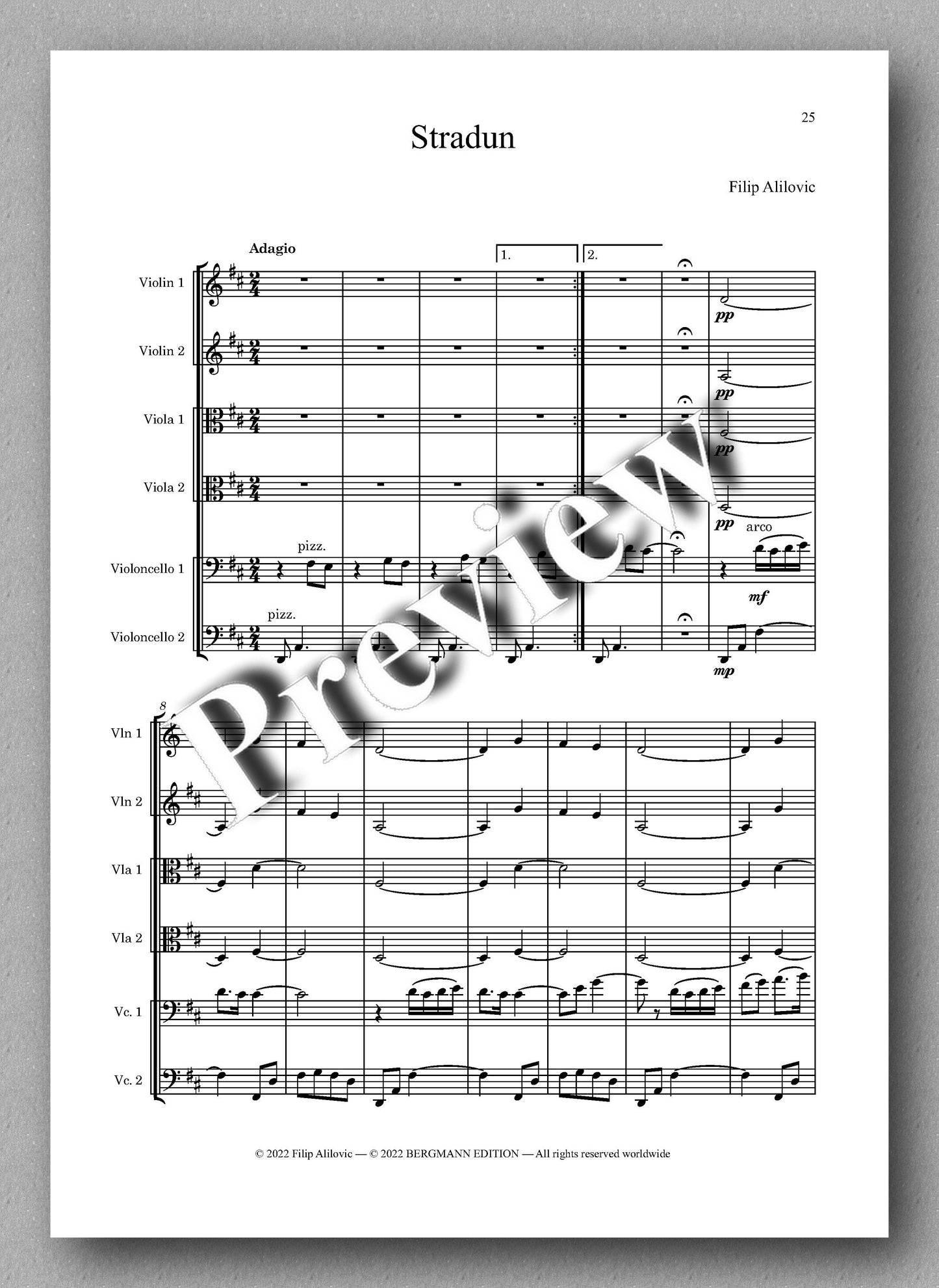 Filip Alilovic, Libertas - preview of the music score 2