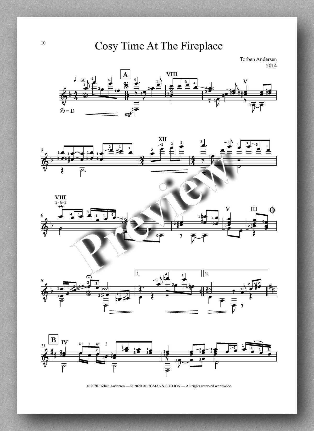 Torben Andersen, Twisted Moonbeams - preview of the Music score 4