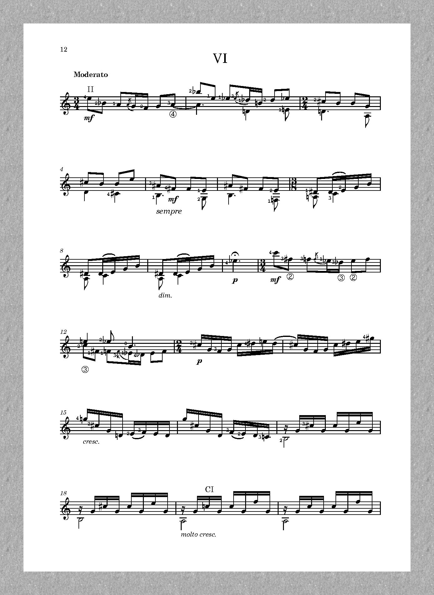 Adrian Andrei, Ten Exodus Miniatures, guitar score.