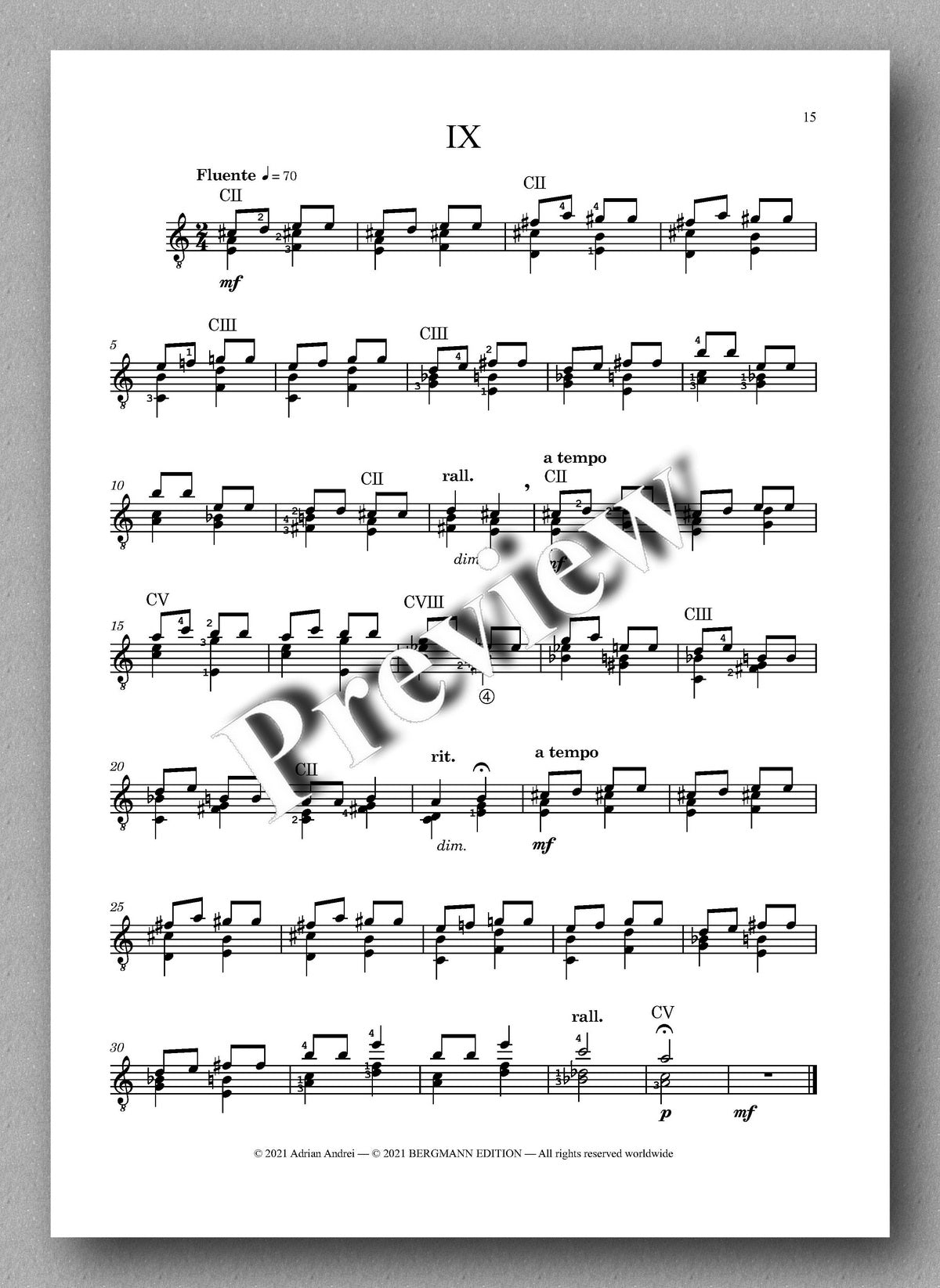 Adrian Andrei, Ten Essential Studies - music score 3