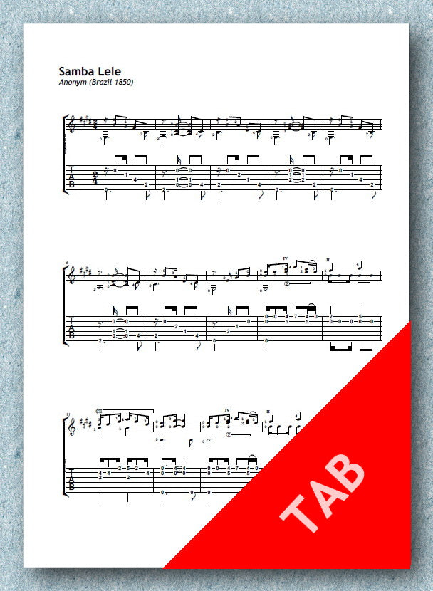 Samba Lele by Anonymous (pdf)