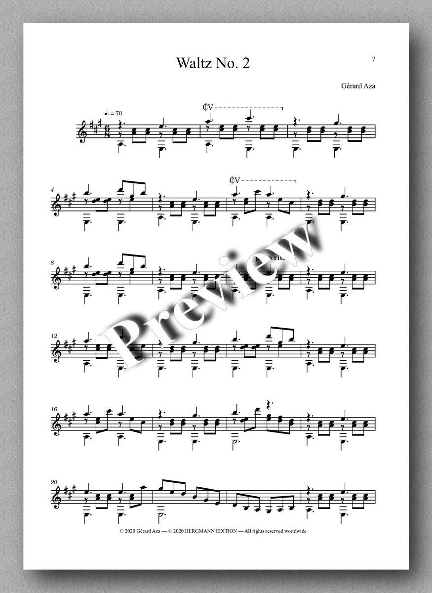Gérard Aza, The Three Waltzes - preview of the second waltz