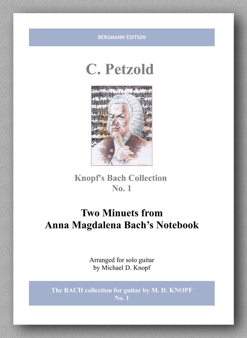 Petzold-Knopf, Two Minuets from Anna Magdalena Bach's Notebook - cover