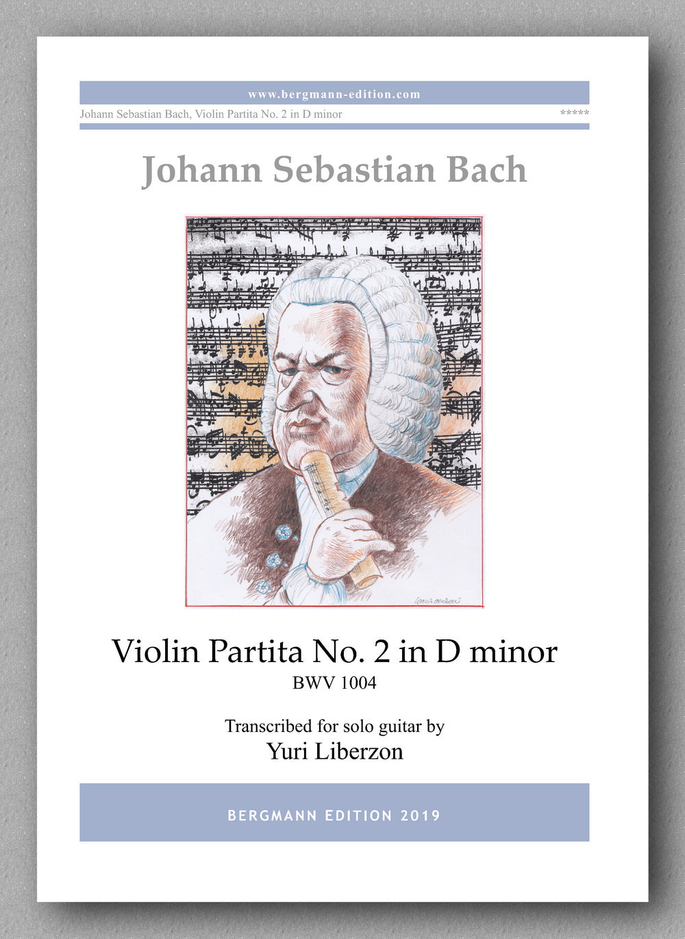 Bach-Liberzon, Partita No. 2, BWV 1004 - cover