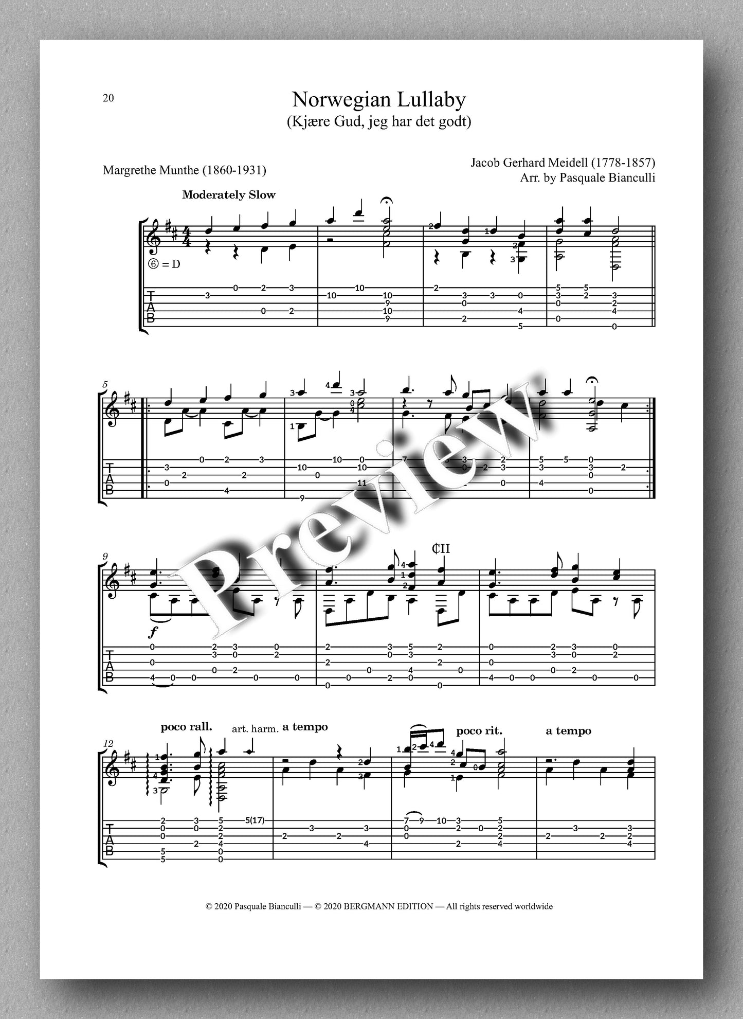 Pasquale Bianculli, A Dozen for Dozin’ - preview of the music score 3