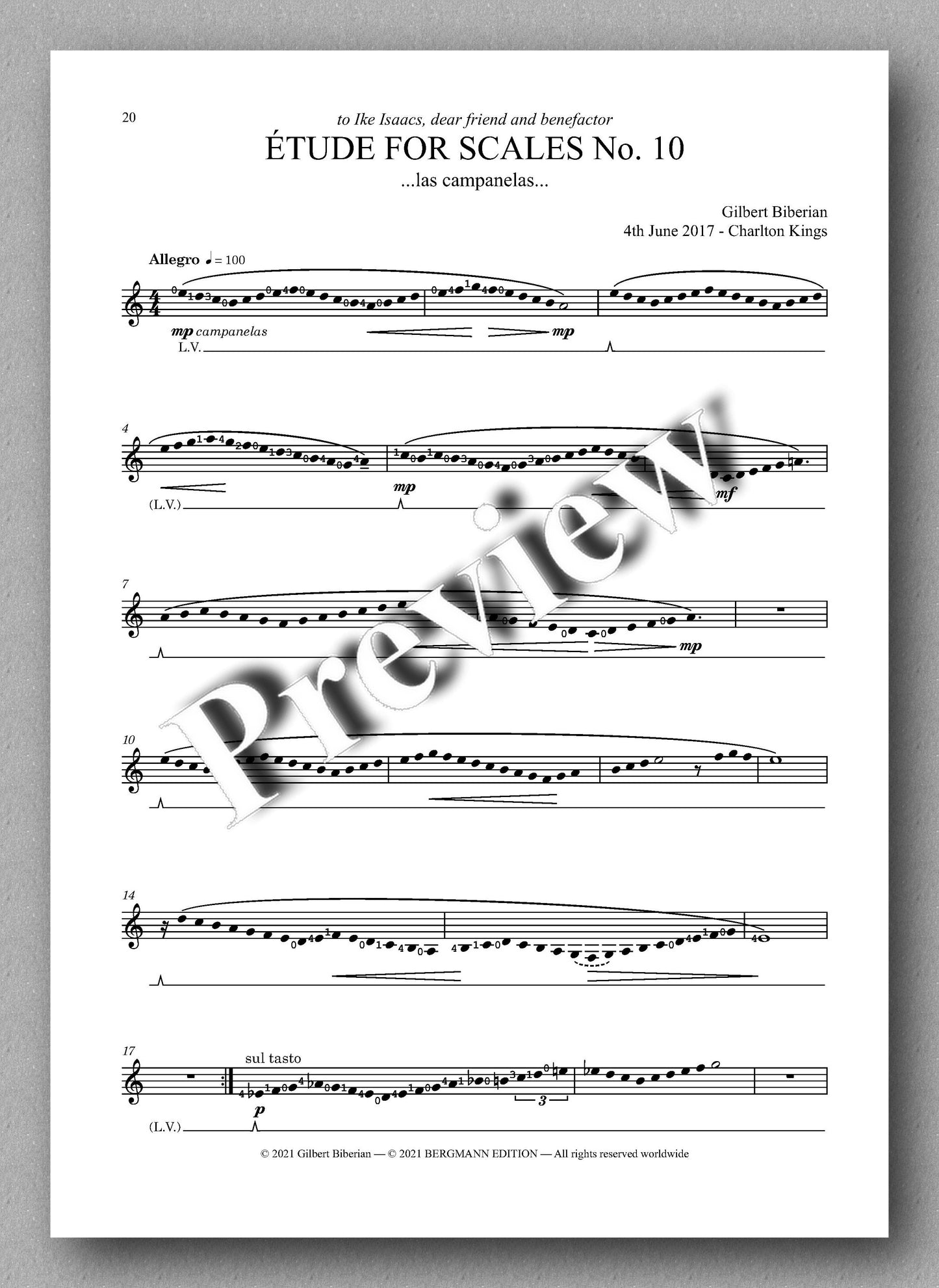 Biberian, The Book of Scales I - music score 4