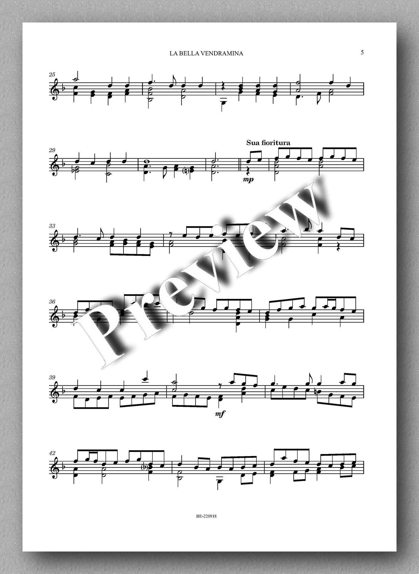 Capodaglio, LA BELLA VENDRAMINA, op. 513 - music score 2