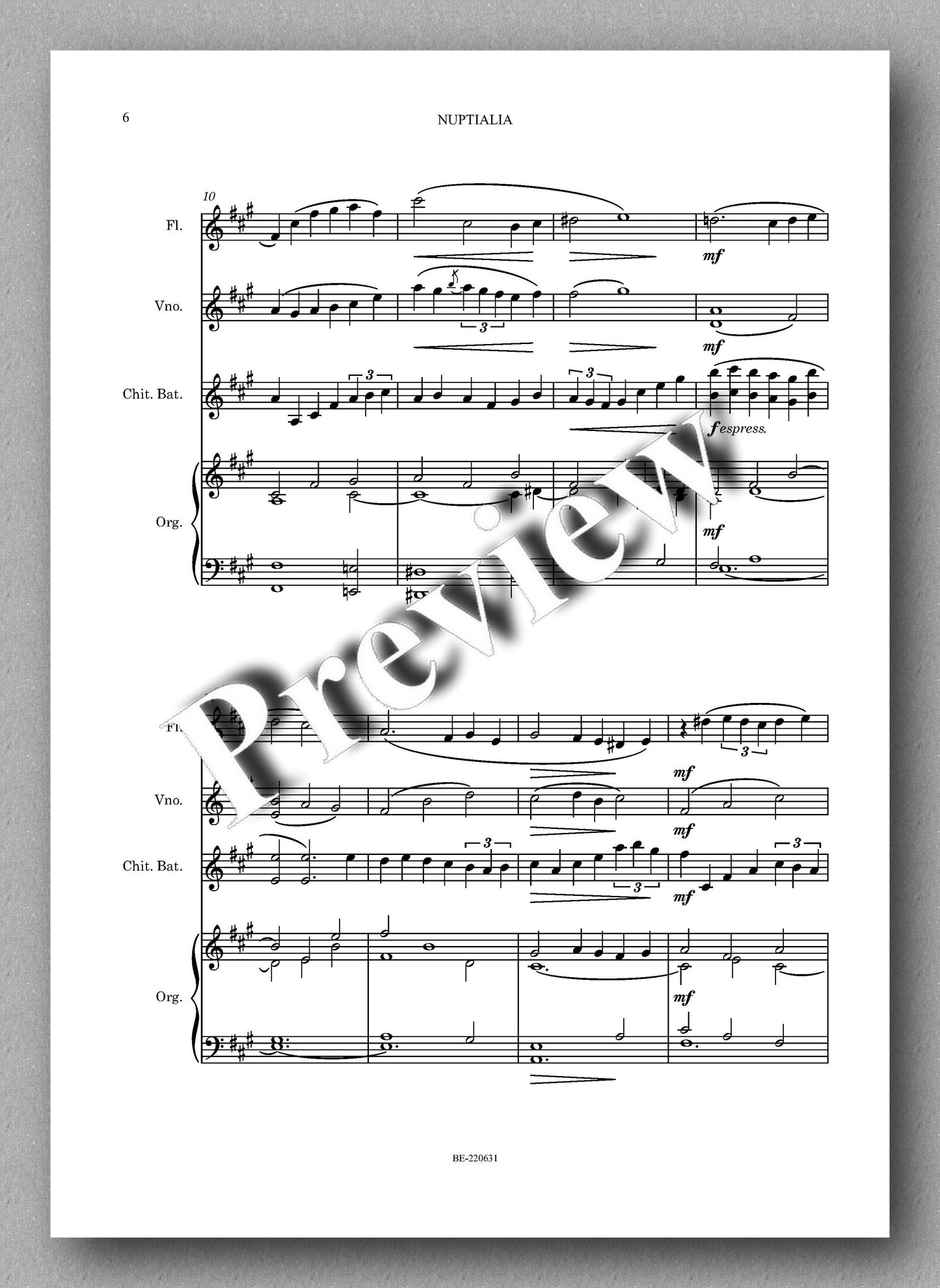 NUPTIALIA, op. 499 by Leonello Capodaglio - music score 2