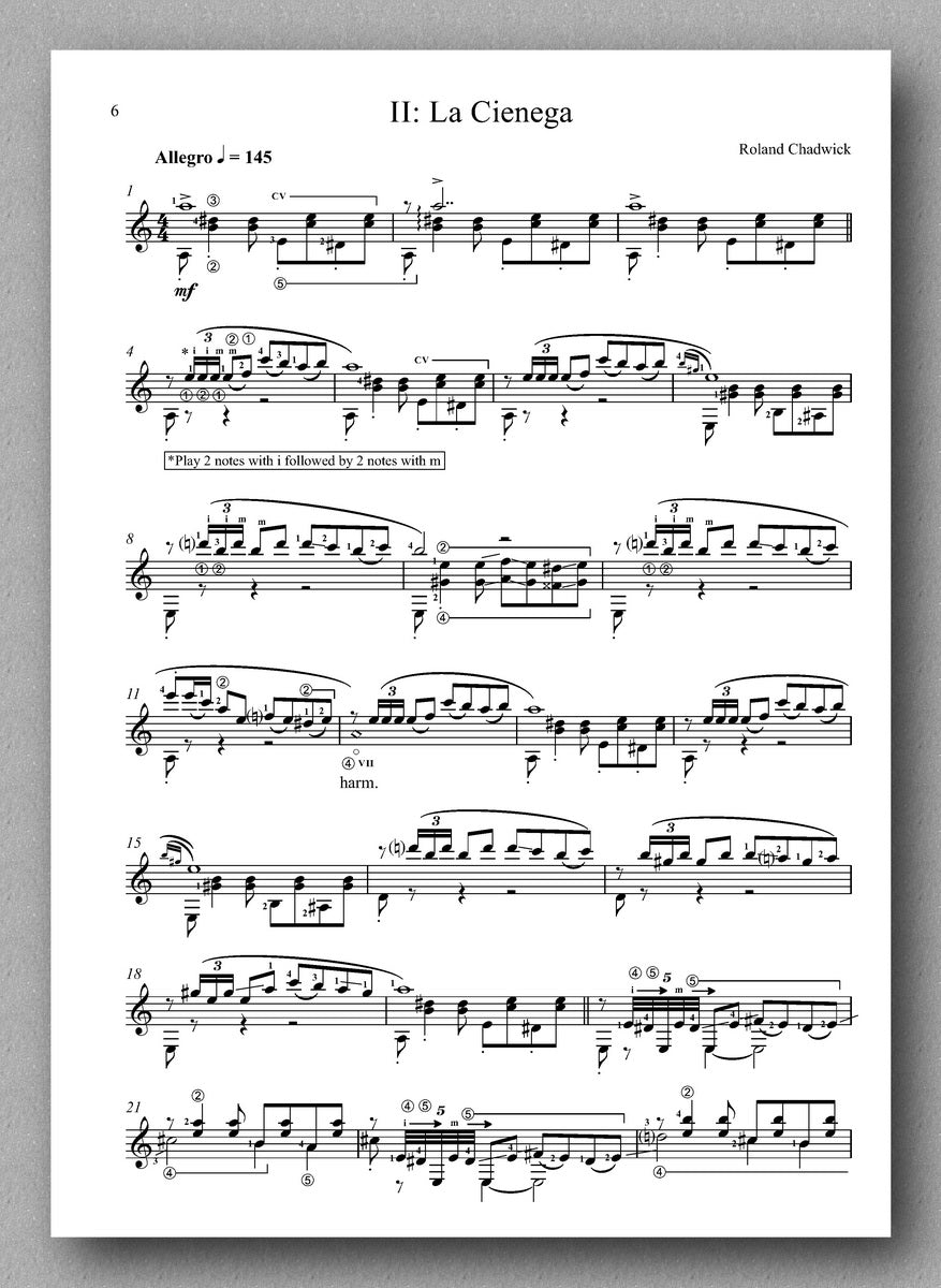 Chadwick, Song & Dance No. 3 - preview of the score 2