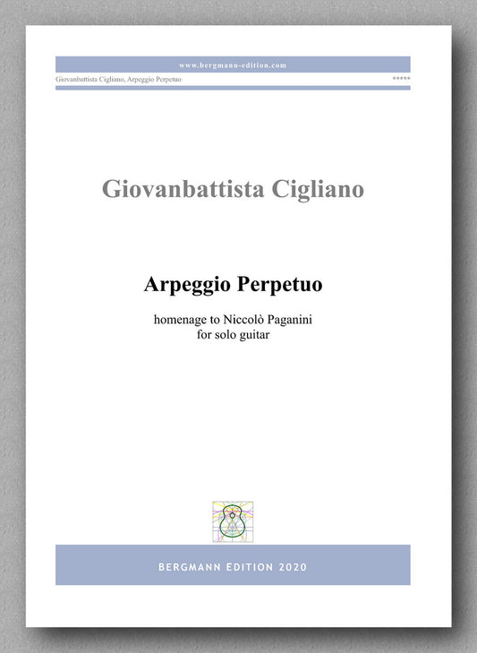 Giovanni Cigliano, Arpeggio Perpetuo,  homenage to Niccolò Paganini - preview of the cover