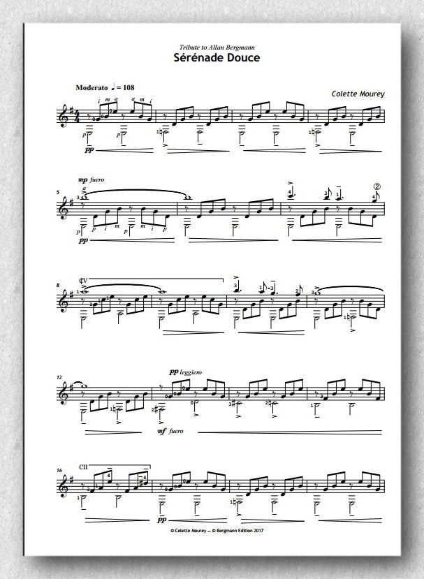Mourey, Serenade Douce