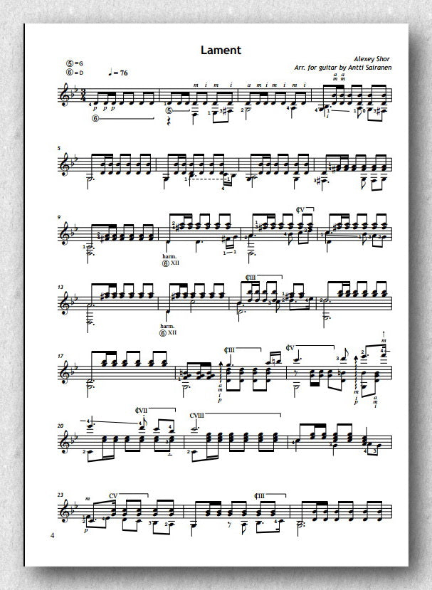 Shor-Sairanen, Lament