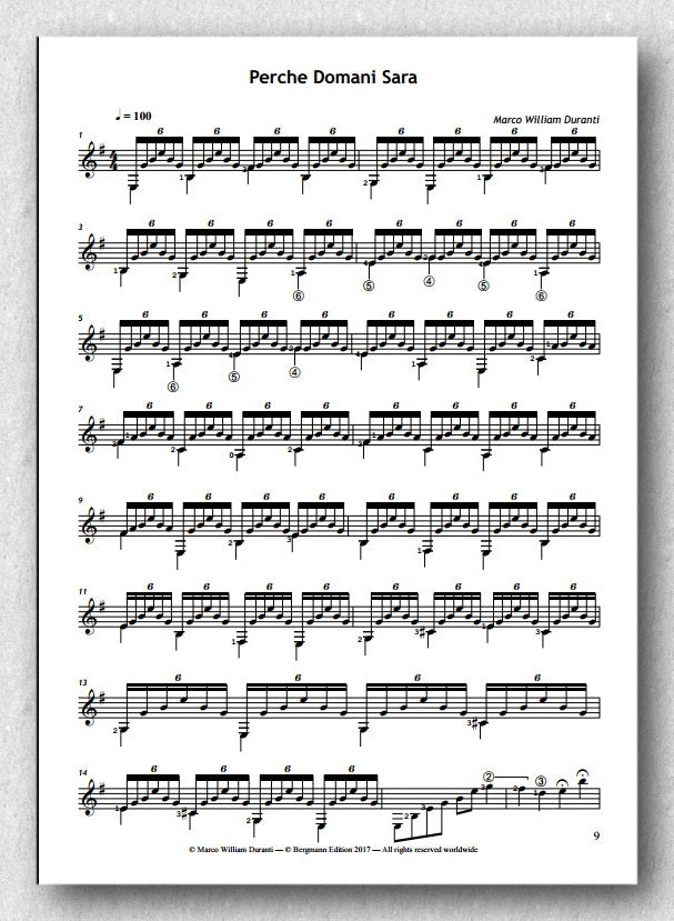 Duranti, Four Pieces