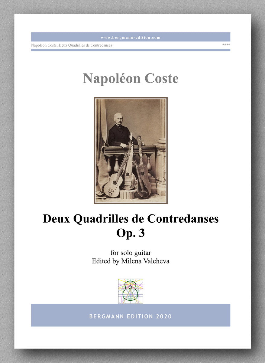 Napoléon Coste, Deux Quadrilles de Contredanses Op. 3 - preview of the cover