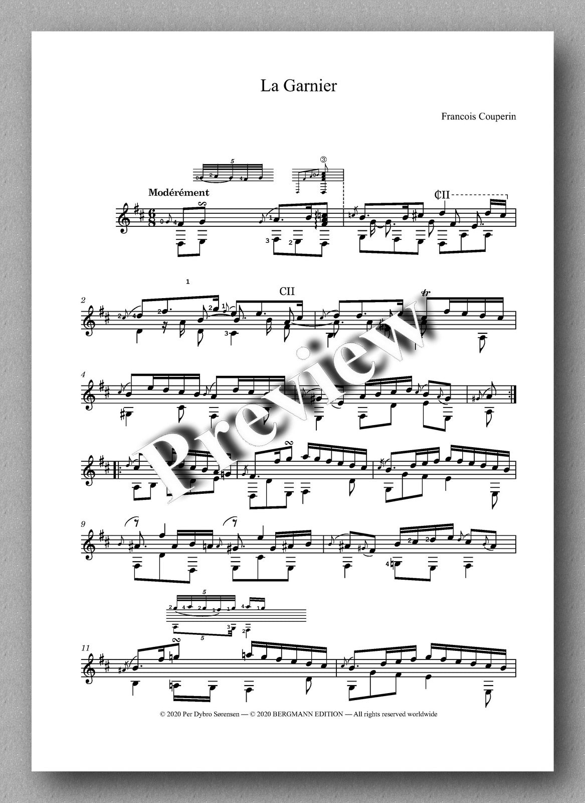 Francois Couperin, Les Baricades Mistérieuses - preview of the music score 4