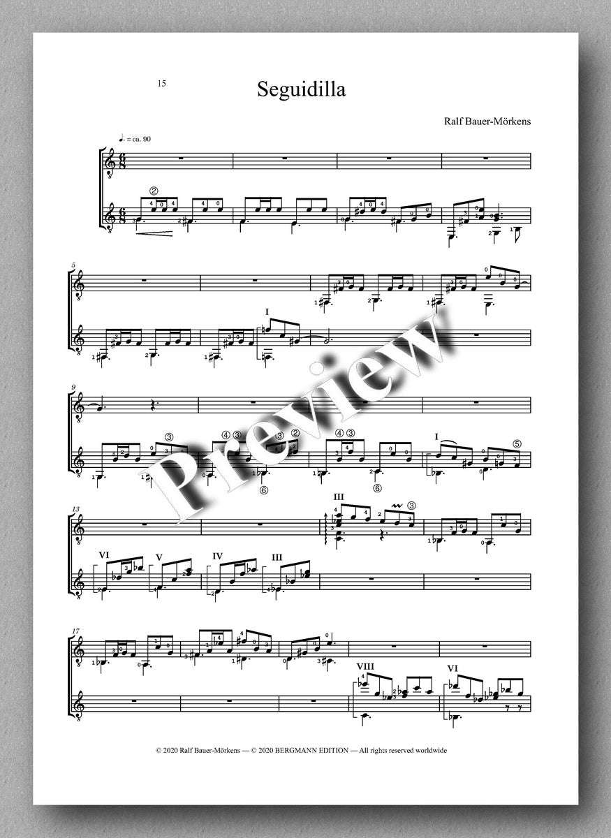 Danzas by Ralf Bauer-Mörkens - preview of the music score 4