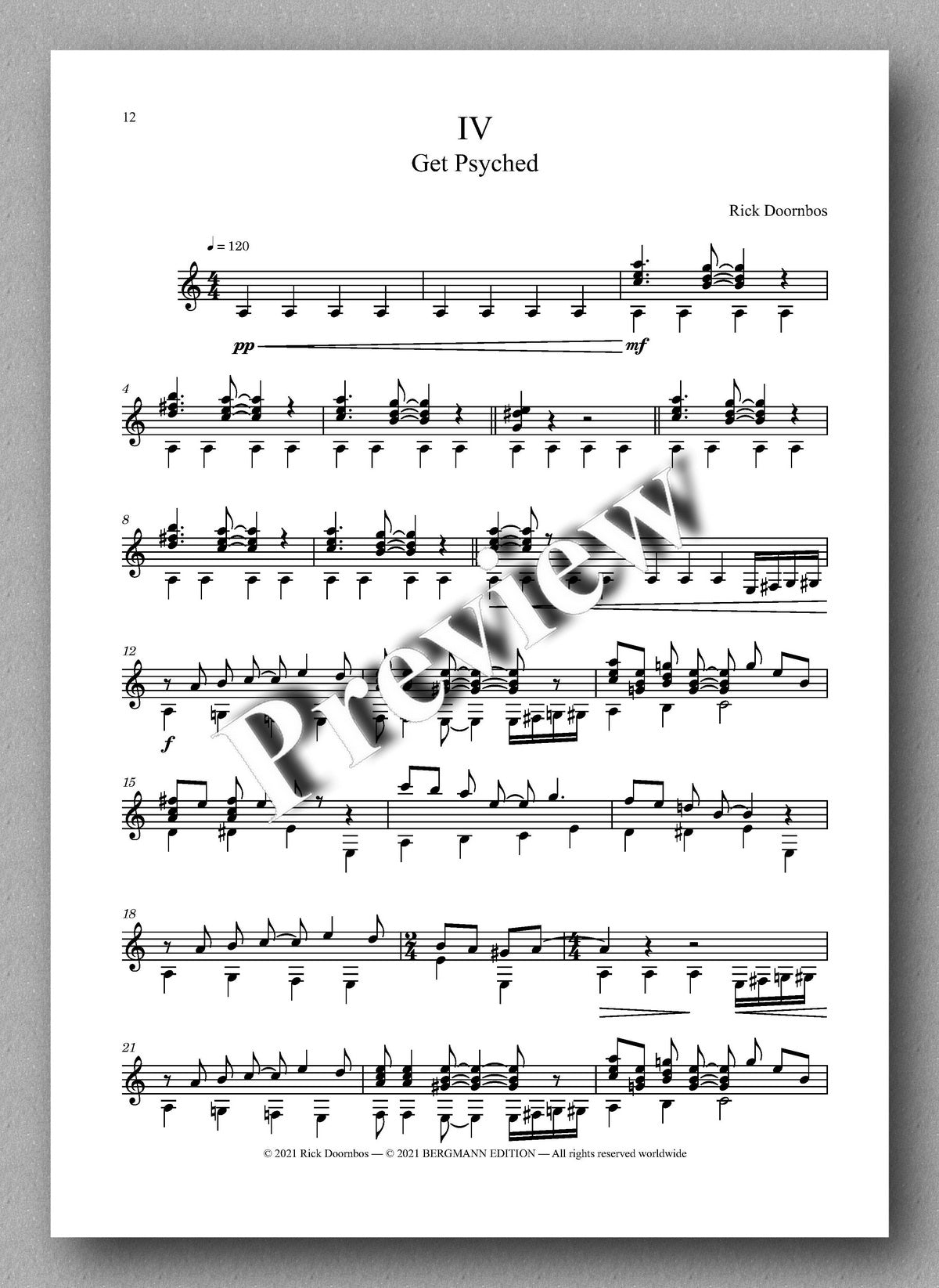 Suite No. 1 by Rick Doornbos - music score 4