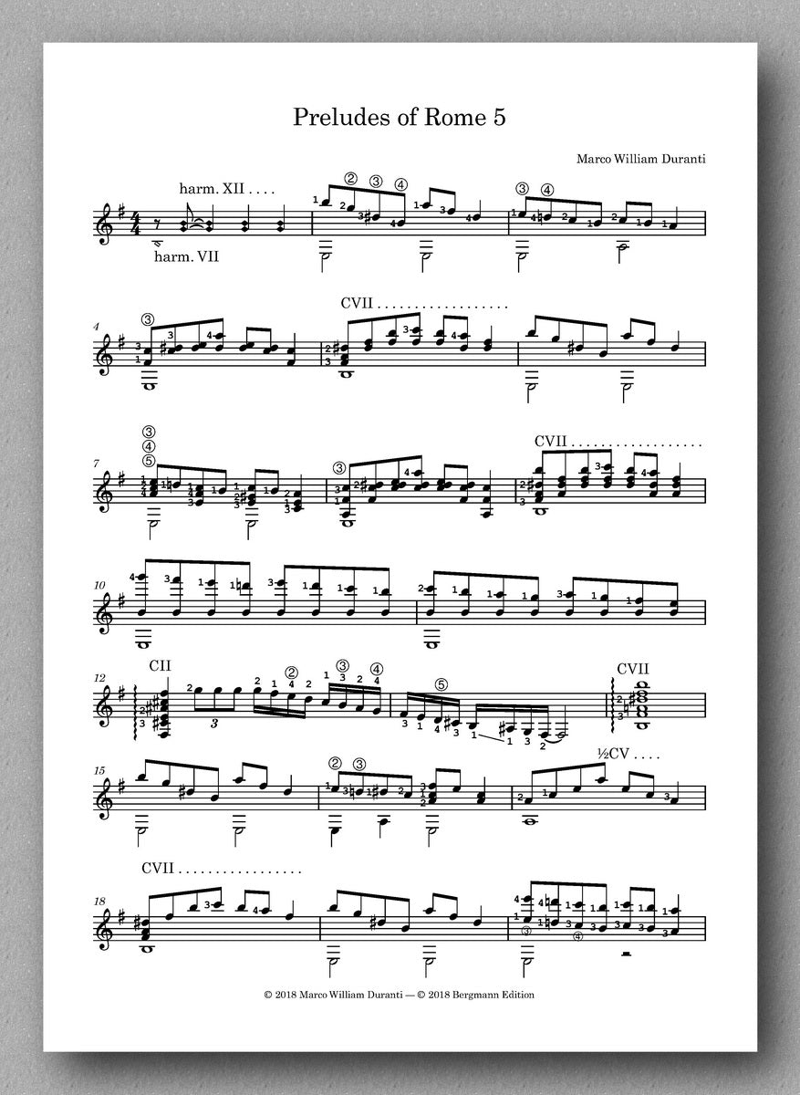 Duranti, Preludes of Rome