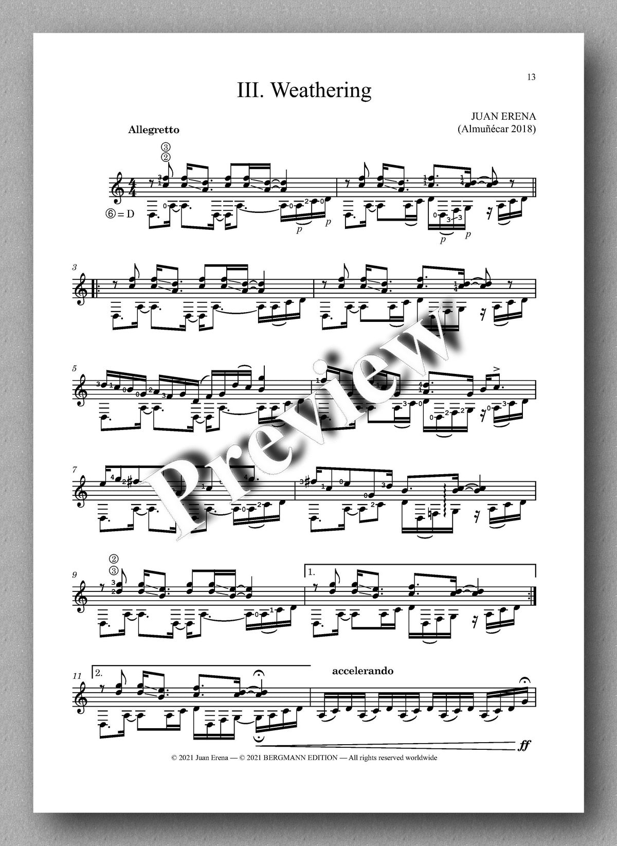 Juan Erena, STONY - music score 3
