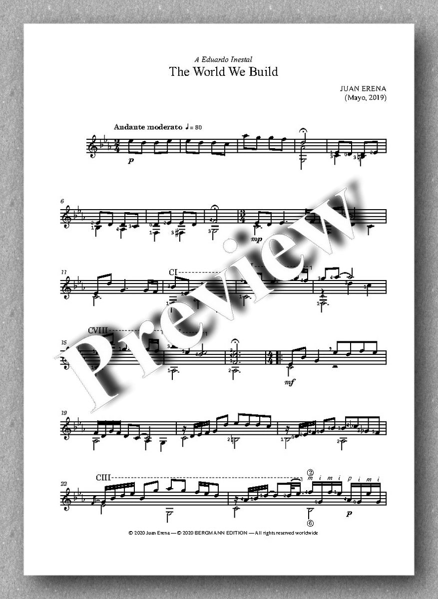 Erena, The World We Build - preview of the music 1