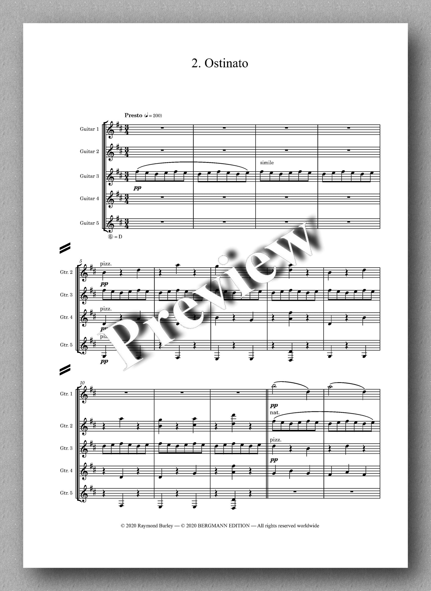 Gustav Holst, St. Paul’s Suite, Op. 29, no. 2 - preview of the Music score 2