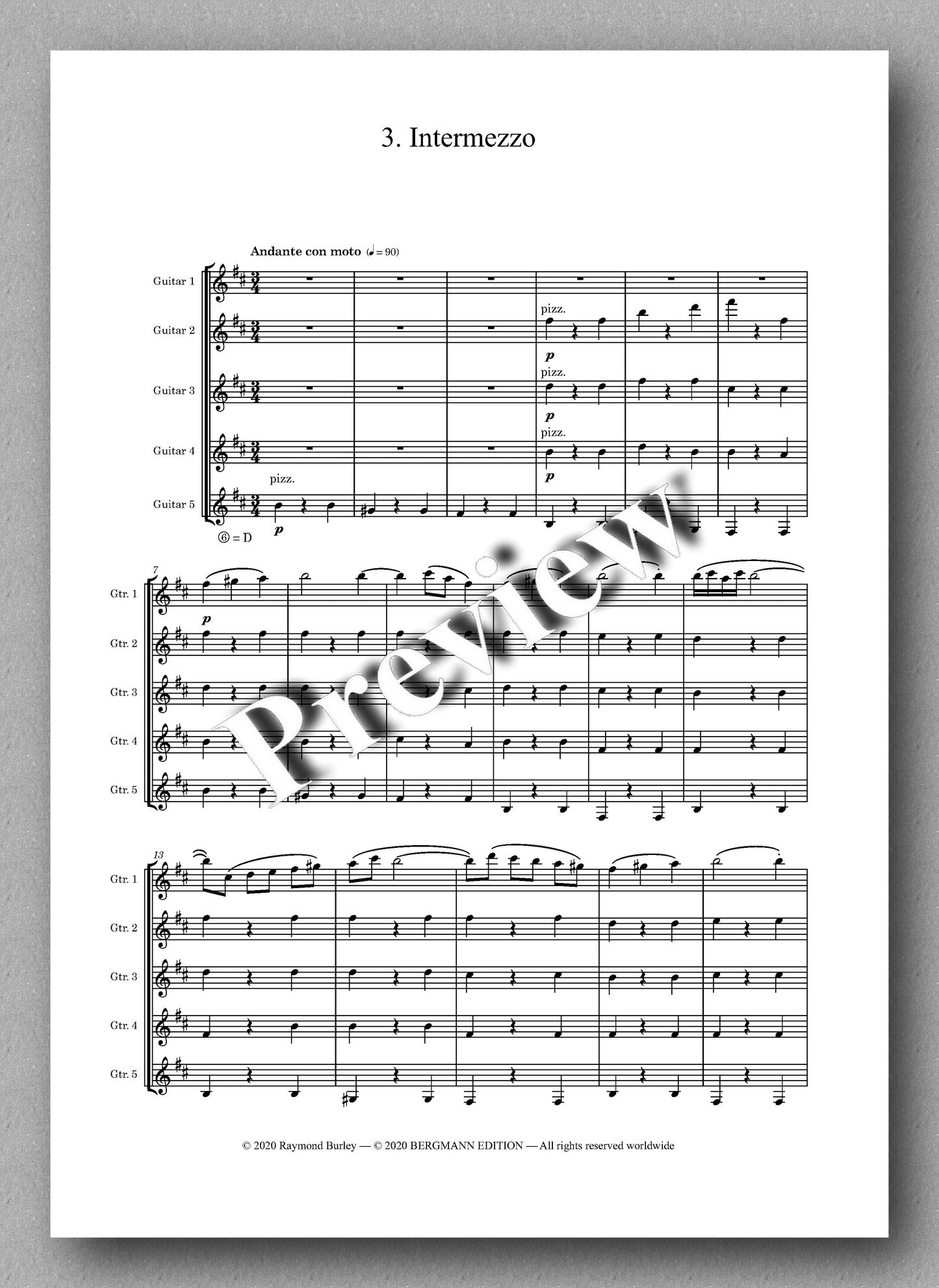 Gustav Holst, St. Paul’s Suite, Op. 29, no. 2 - preview of the Music score 3