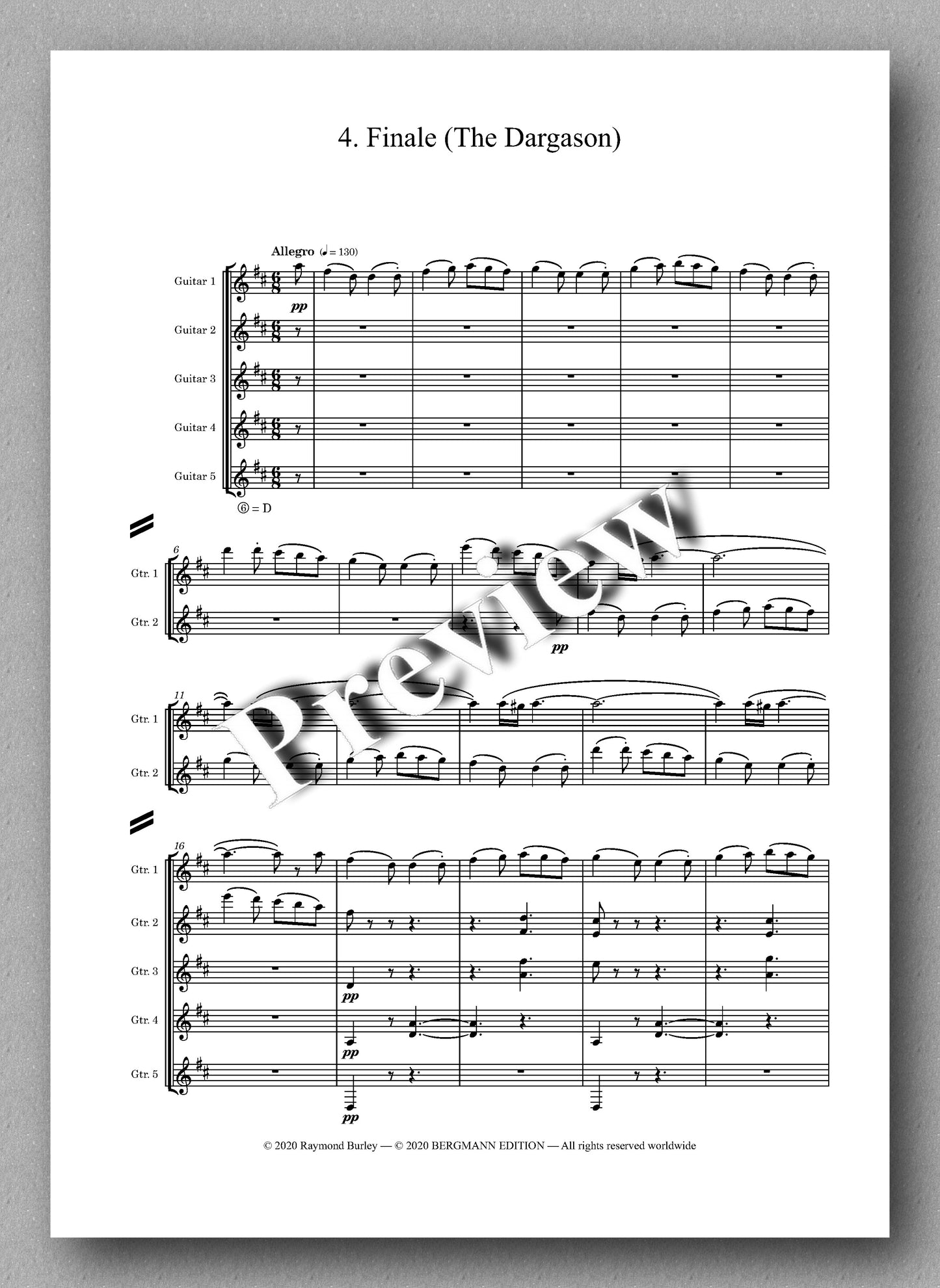 Gustav Holst, St. Paul’s Suite, Op. 29, no. 2  - preview of the Music score 4