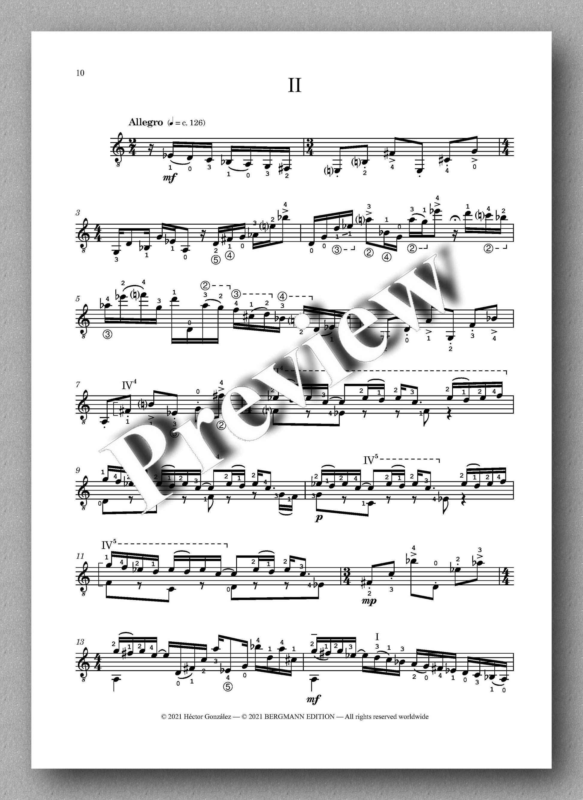 González, Homenaje a Villalobos - music score 2