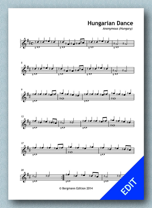Hungarian Dance (pdf)