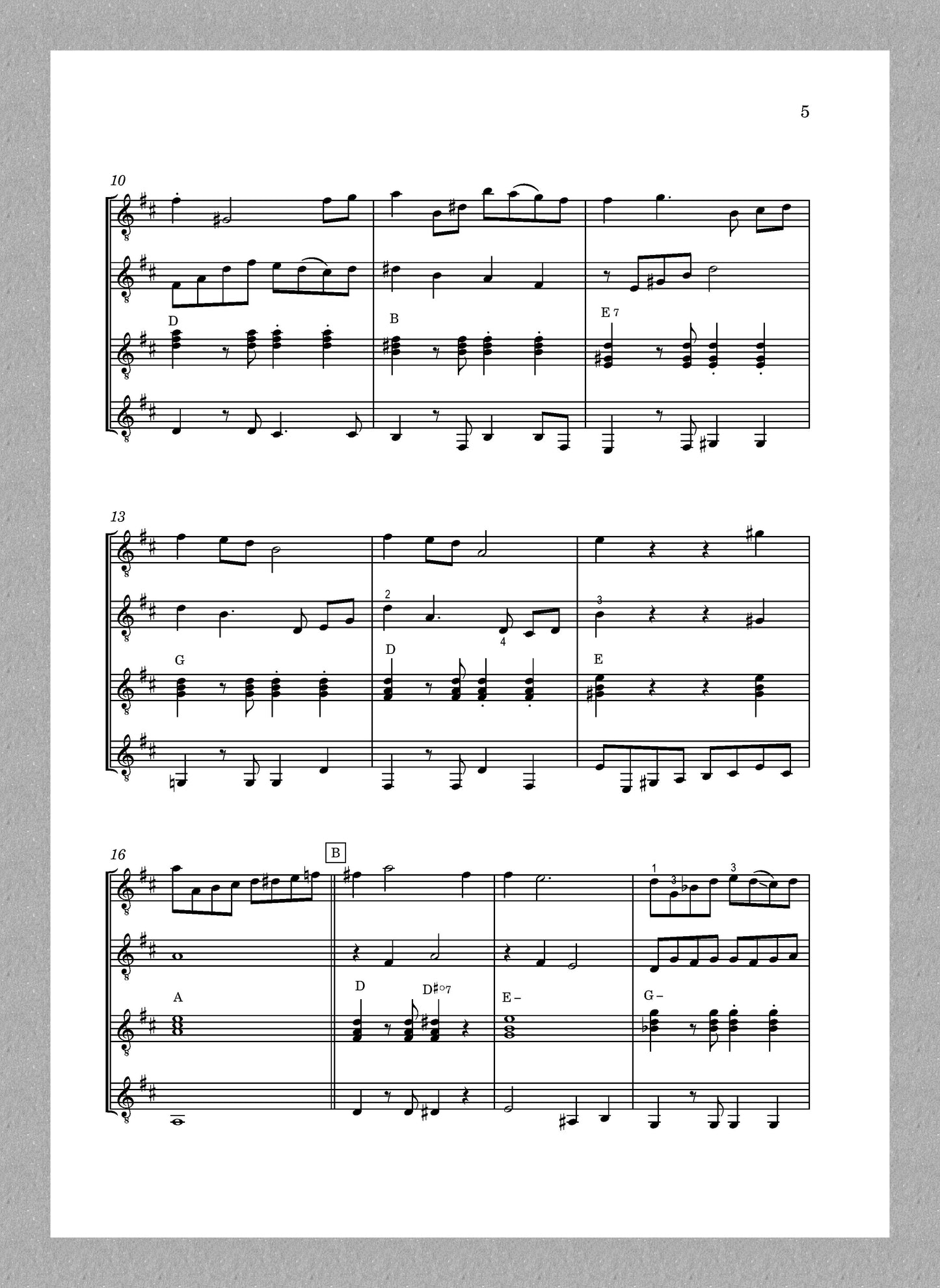 Petrov, I Still Keep Your Gift - preview of the score 2