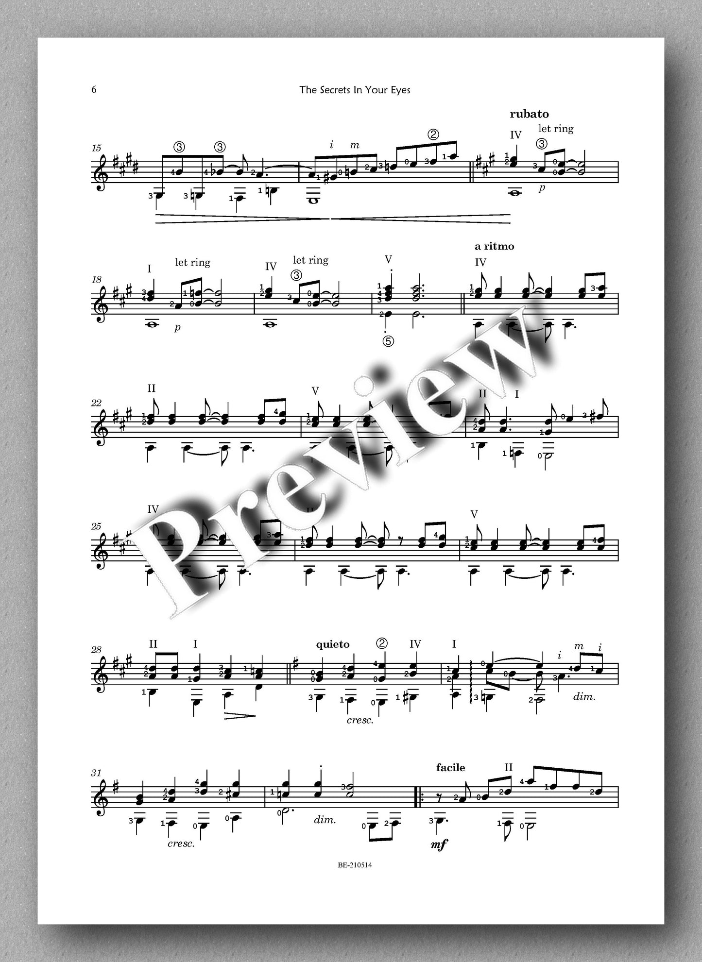 Leopolder, The Secrets In Your Eyes - Music preview 2