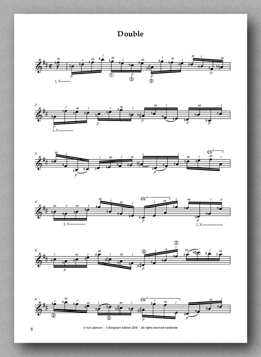 Bach-Liberzon, Partita No. 1, BWV 1002 - double