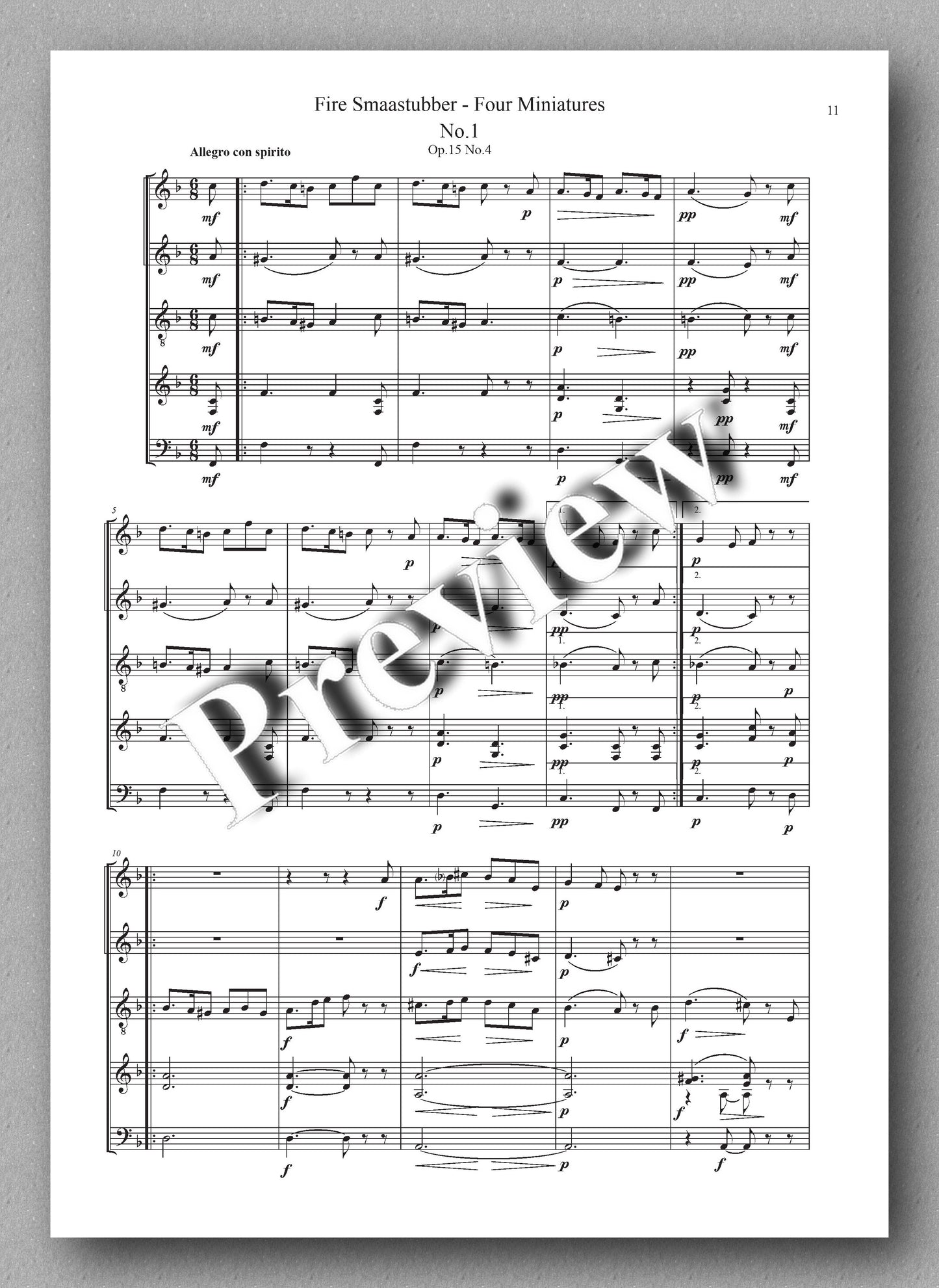 Lund-Edvardsen, NORSKE SMAASTUBBER - music score 4