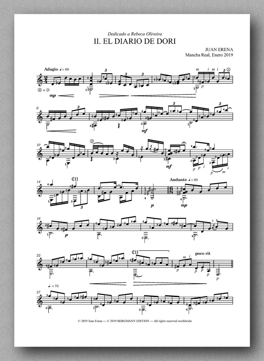 DOS PIEZAS DE LUCHA Y ESPERANZA - preview of the score 2