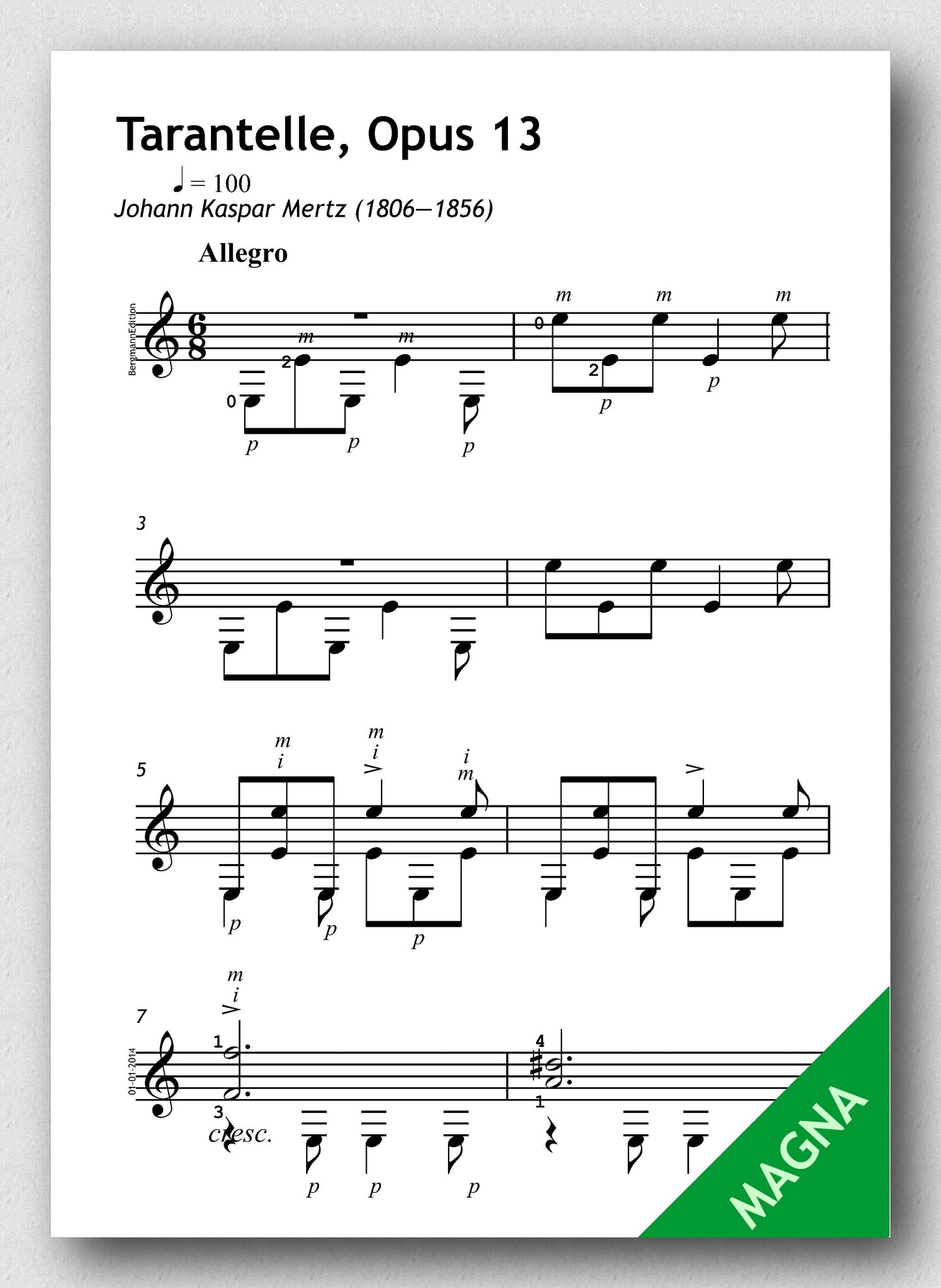 Mertz op. 13 no. 6 - Tarantelle