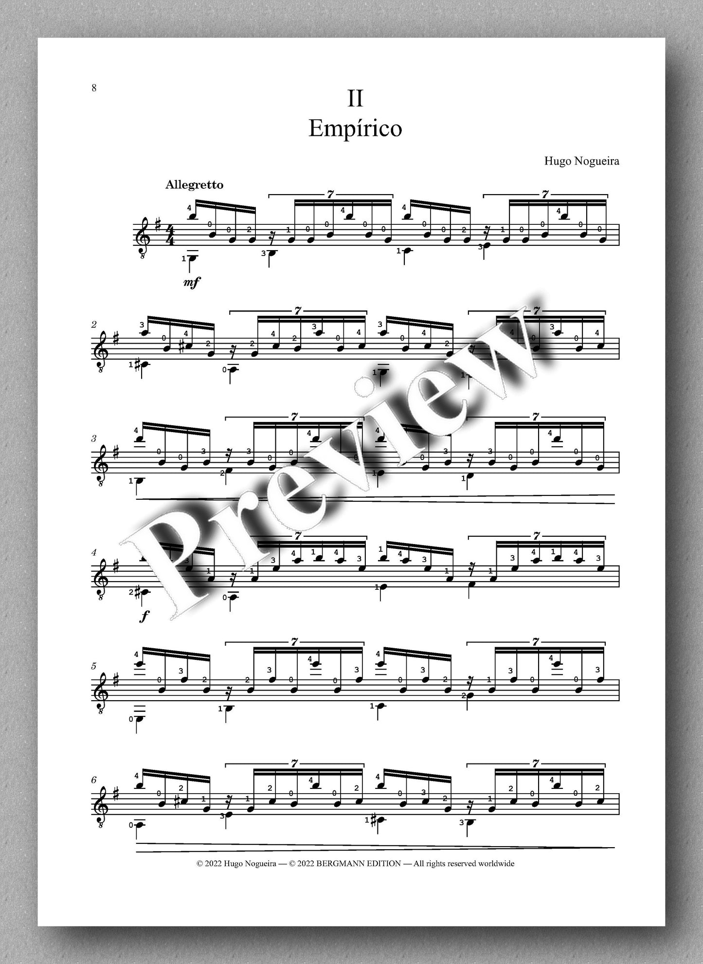 Hugo Nogueira, Three Spherical Pieces - preveiw of the music score 2