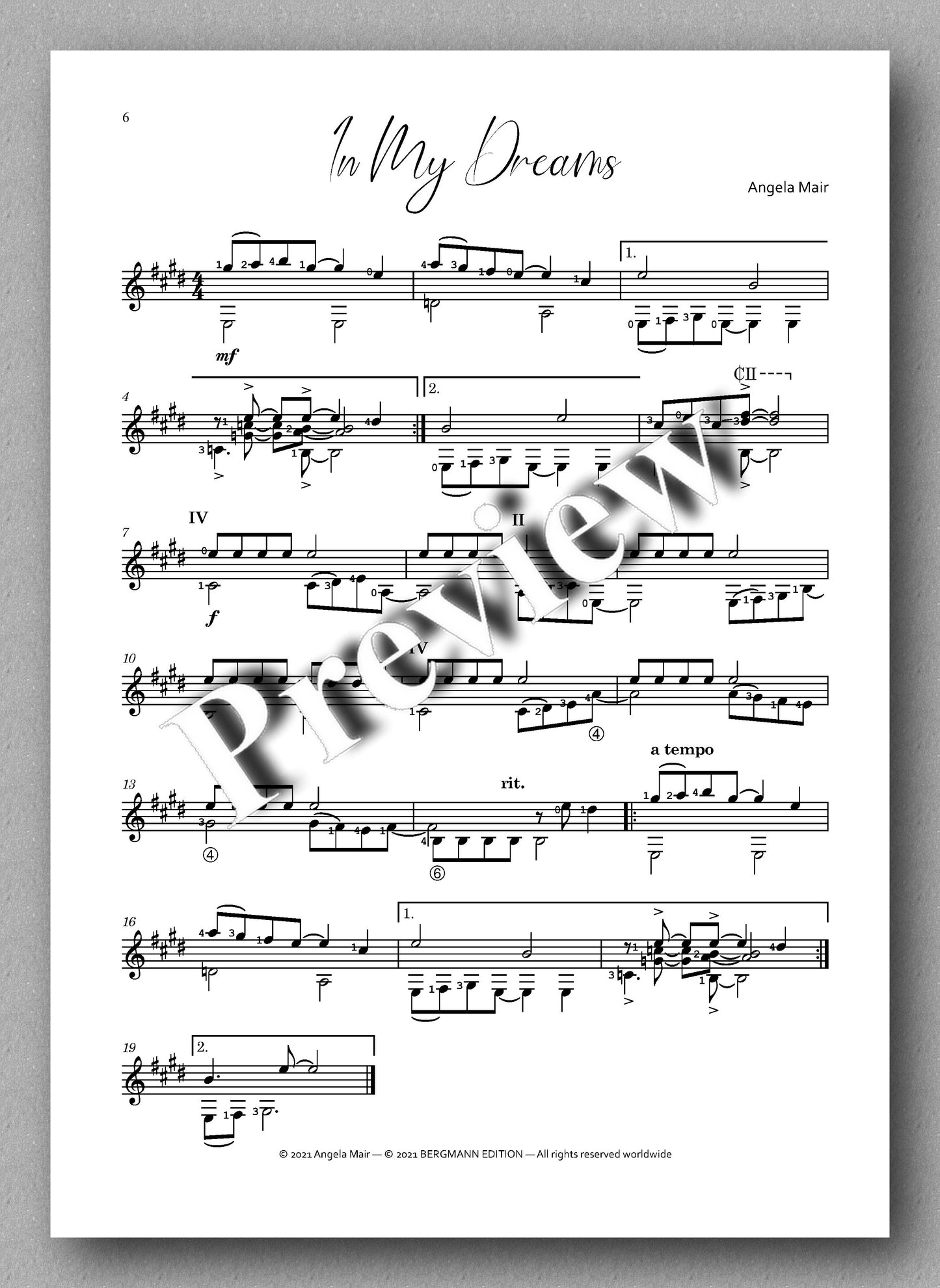 Mair, One by One - vol. 3 - Music score 2