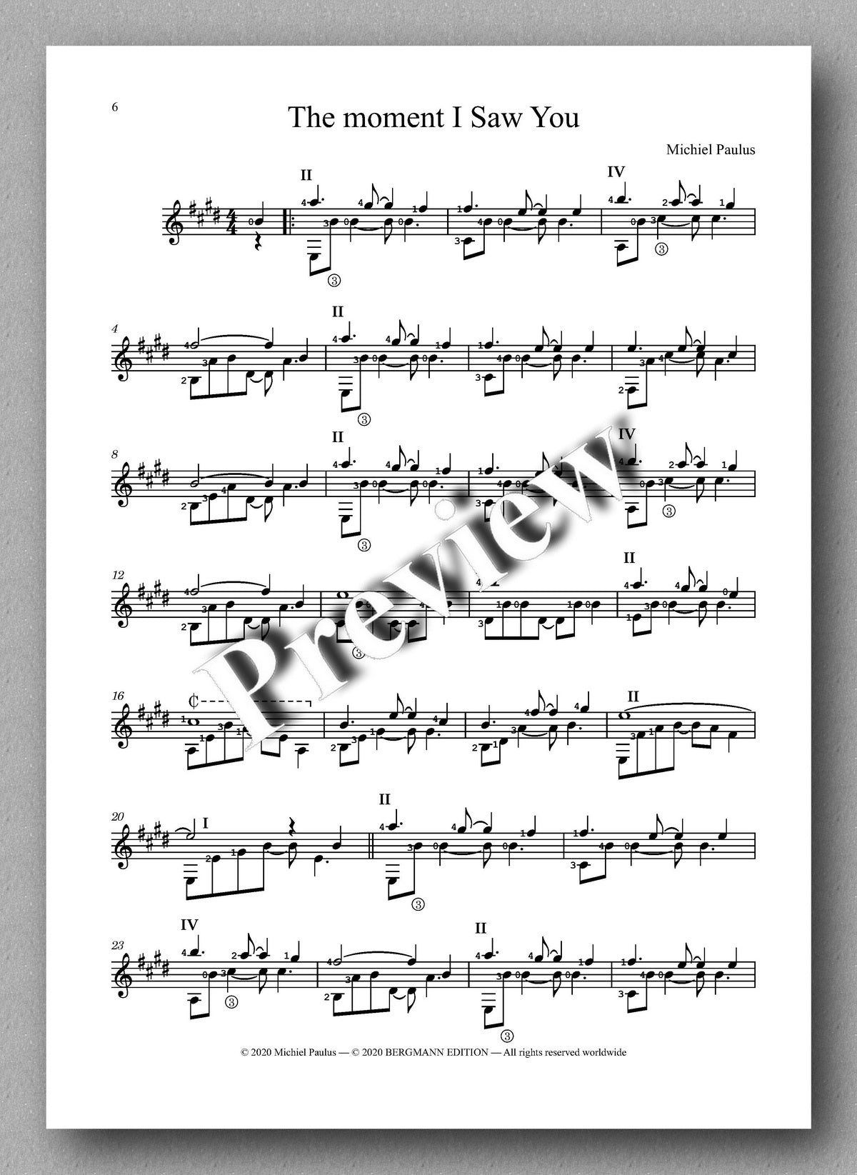 Paulus, Sculptures, Album 3, preview of the music score 2