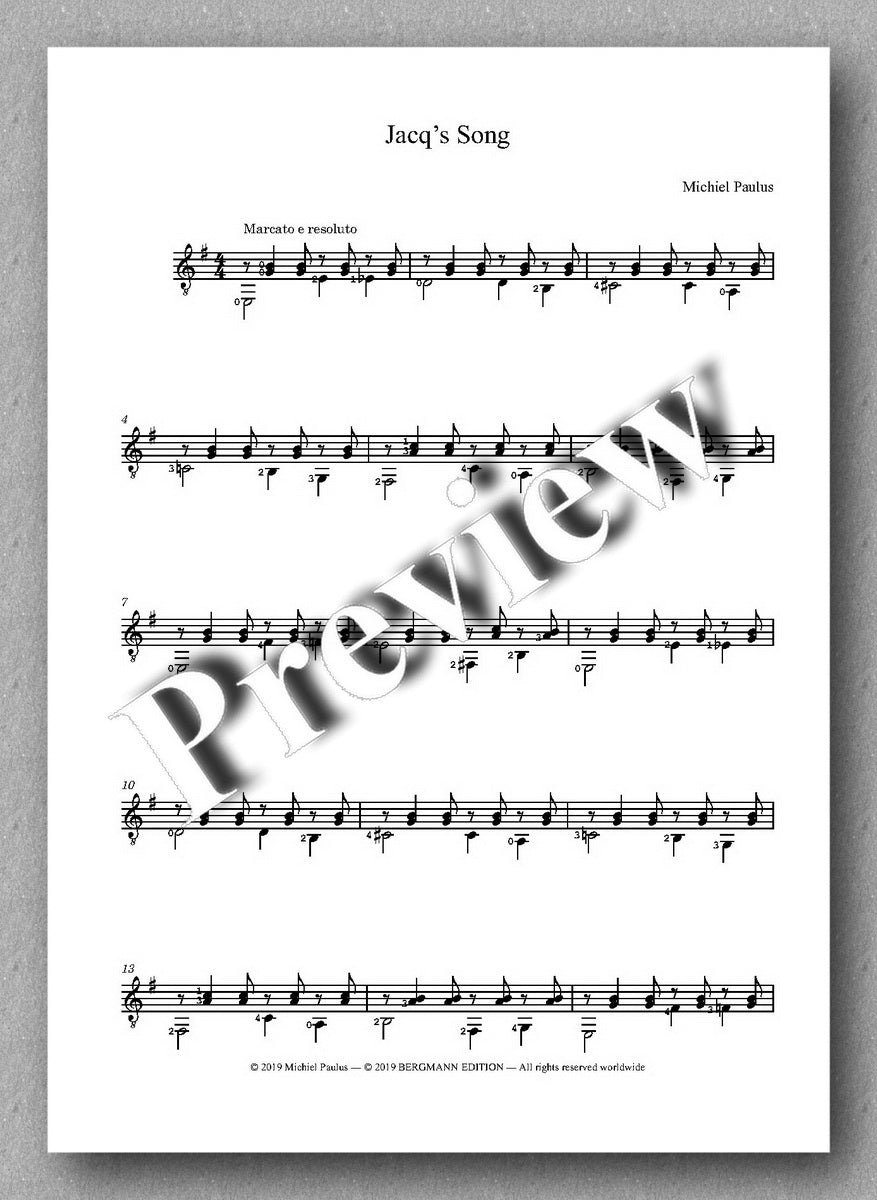 Sculptures, Album 1 - preview of the music score 3